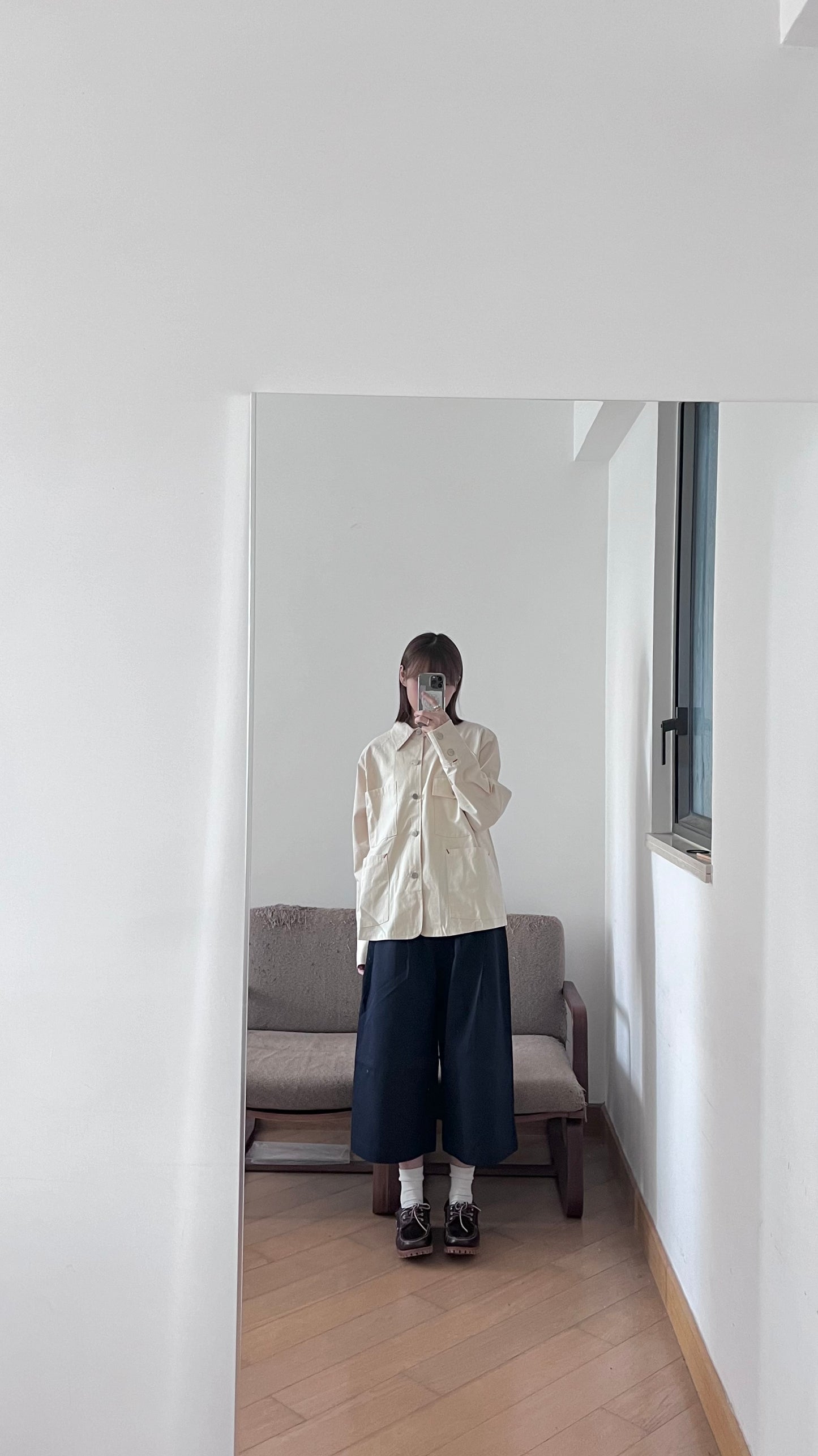 minimalist worker jacket