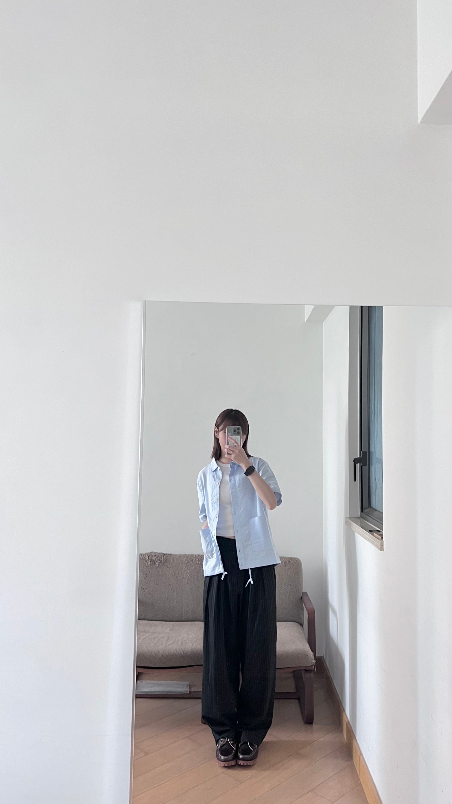baby cotton short sleeve shirt in sora