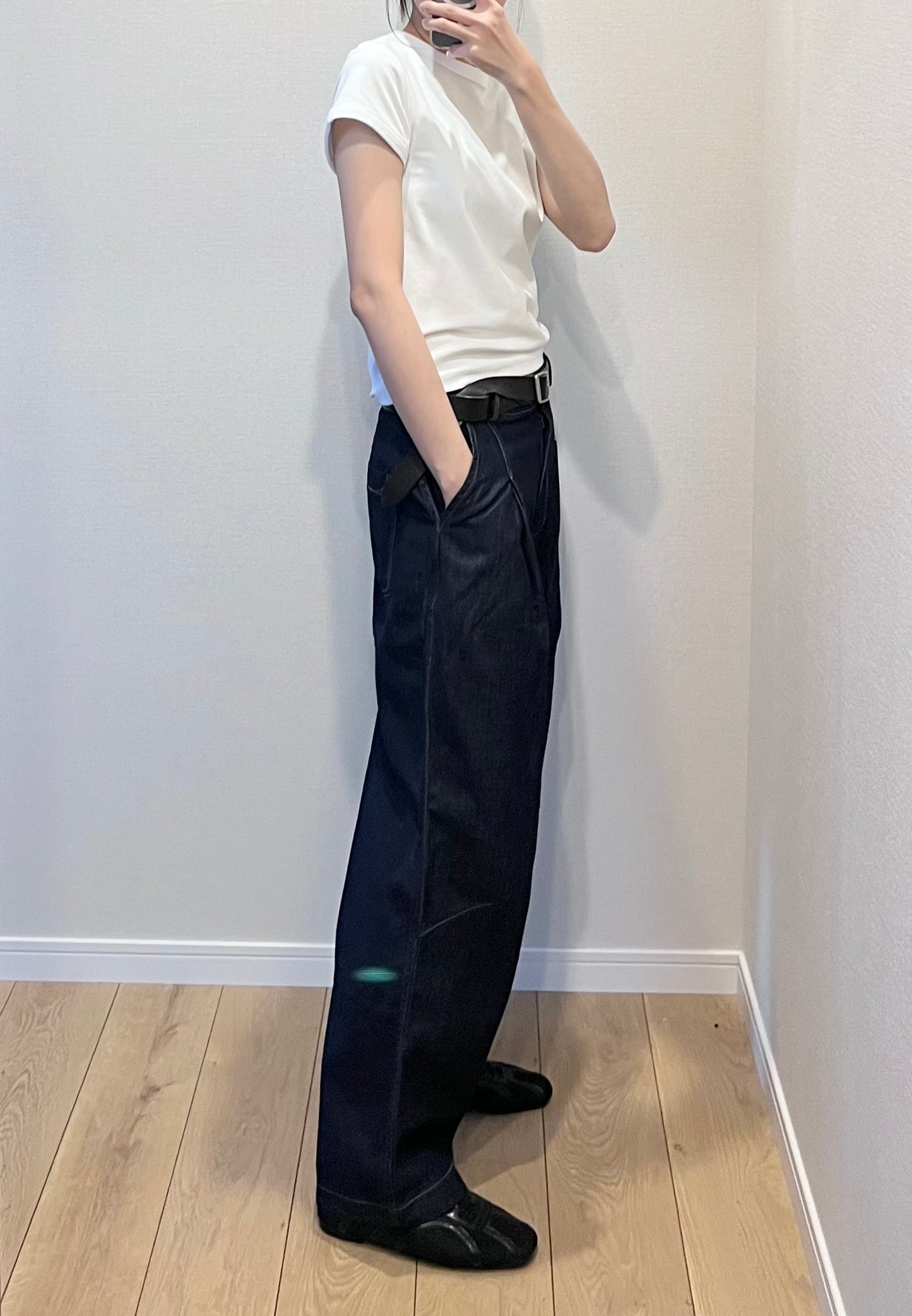 meeemorr classic denim pants