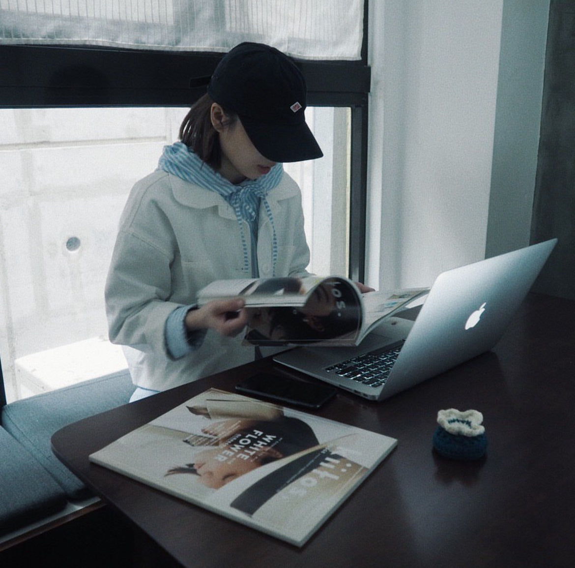 striped hoodies dress in baby blue