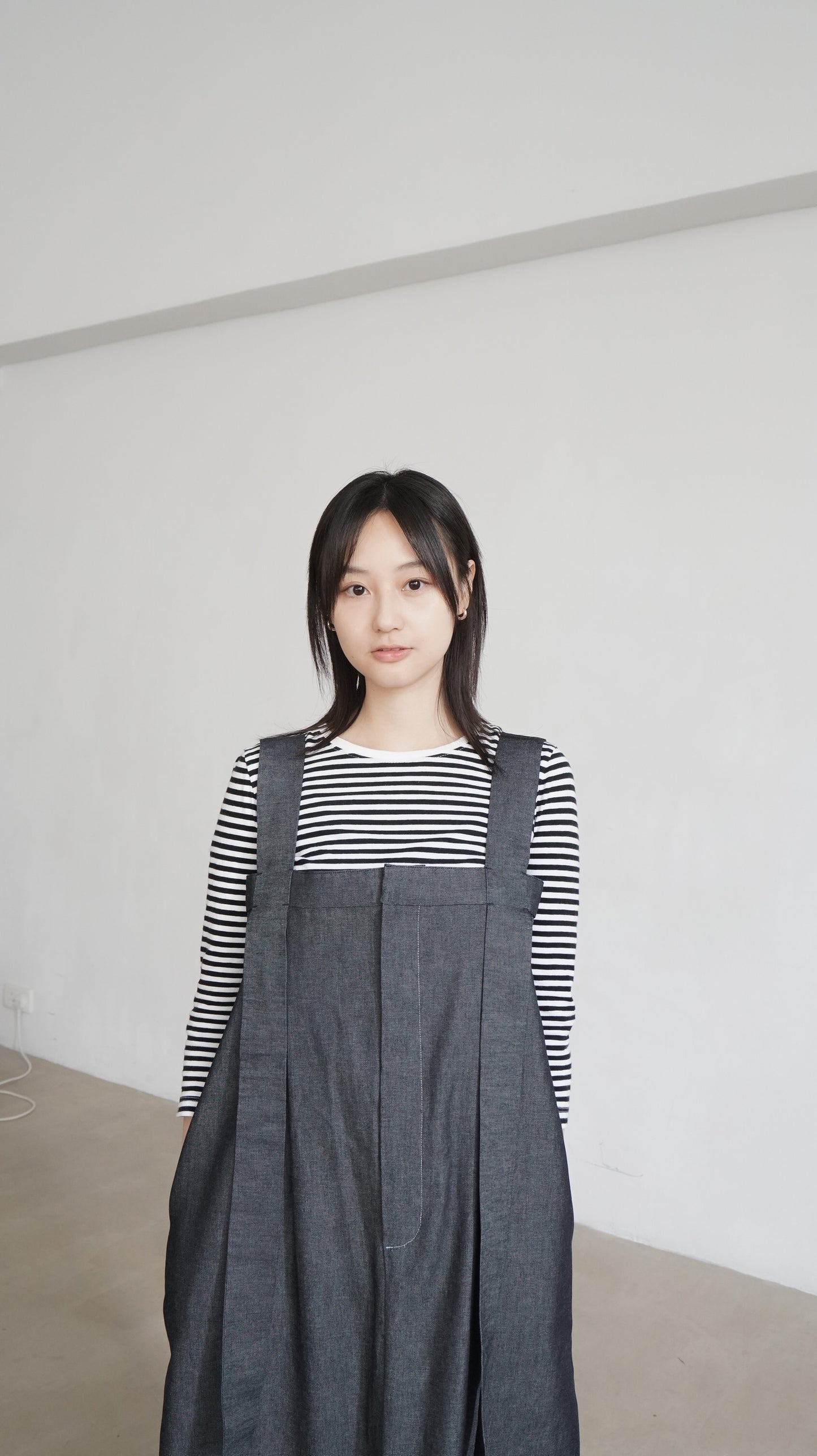ikee unwashed denim dress
