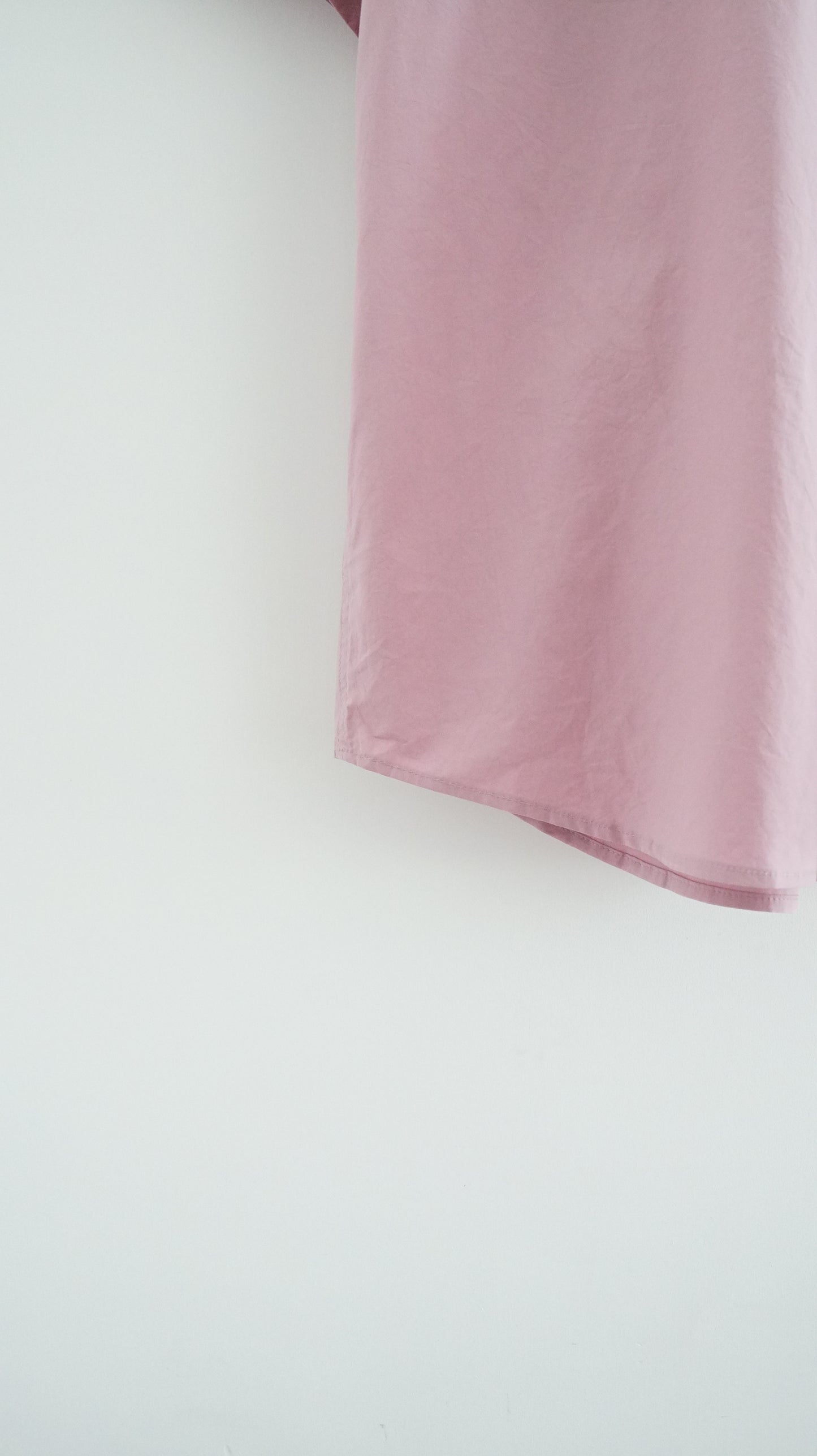 loose short sleeve shirt in pink flambe
