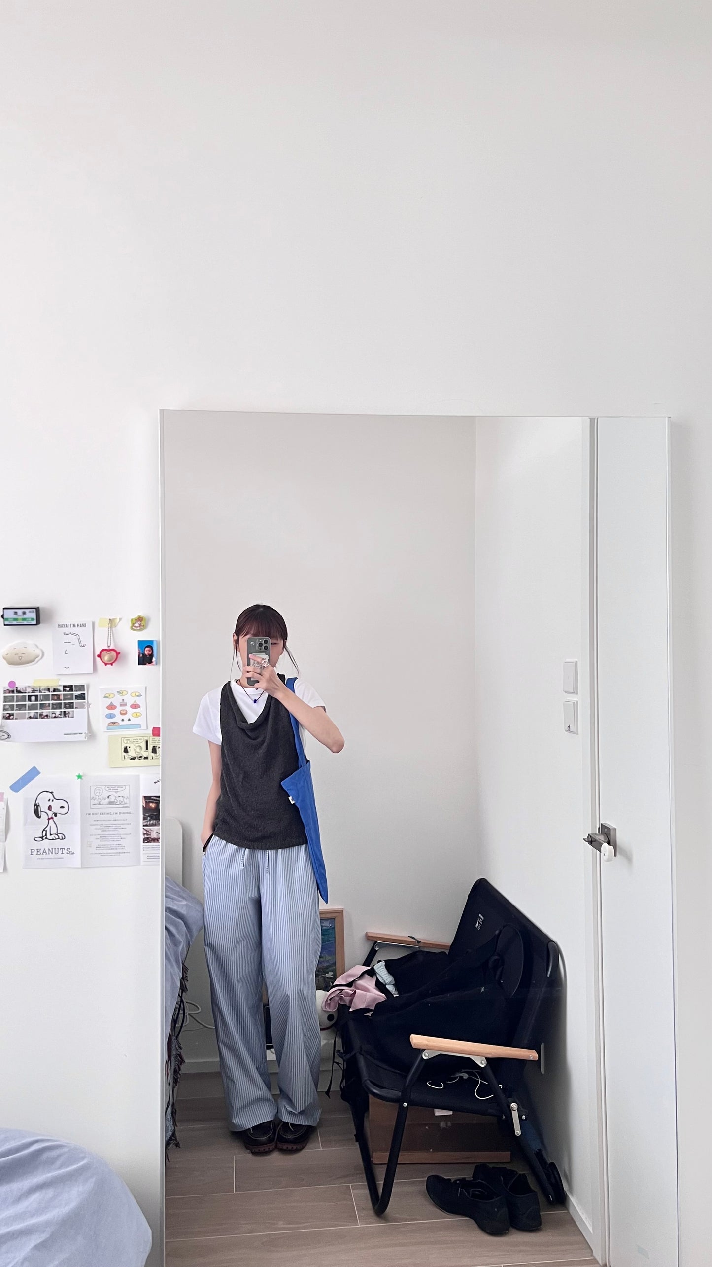 light like striped pants in baby-blue (pre-order)