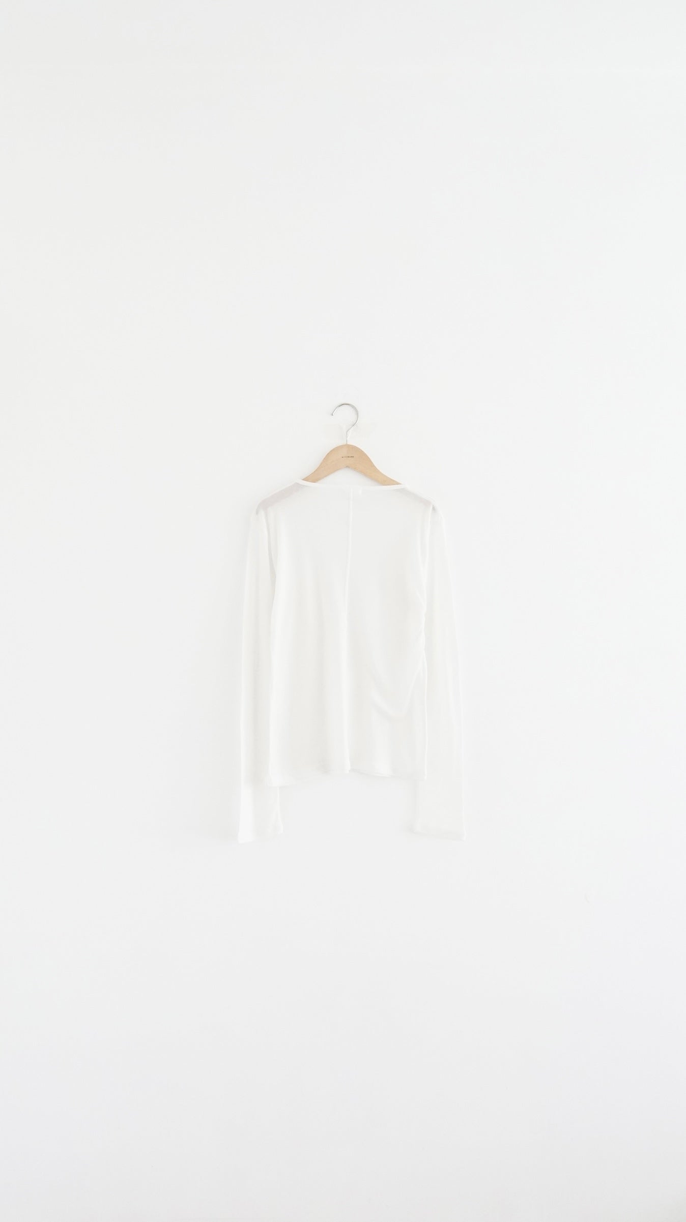 sheer silk top in ivory (pre-order)