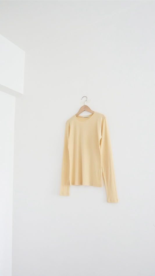 soft layering inner in pale lemon yellow  (pre-order)