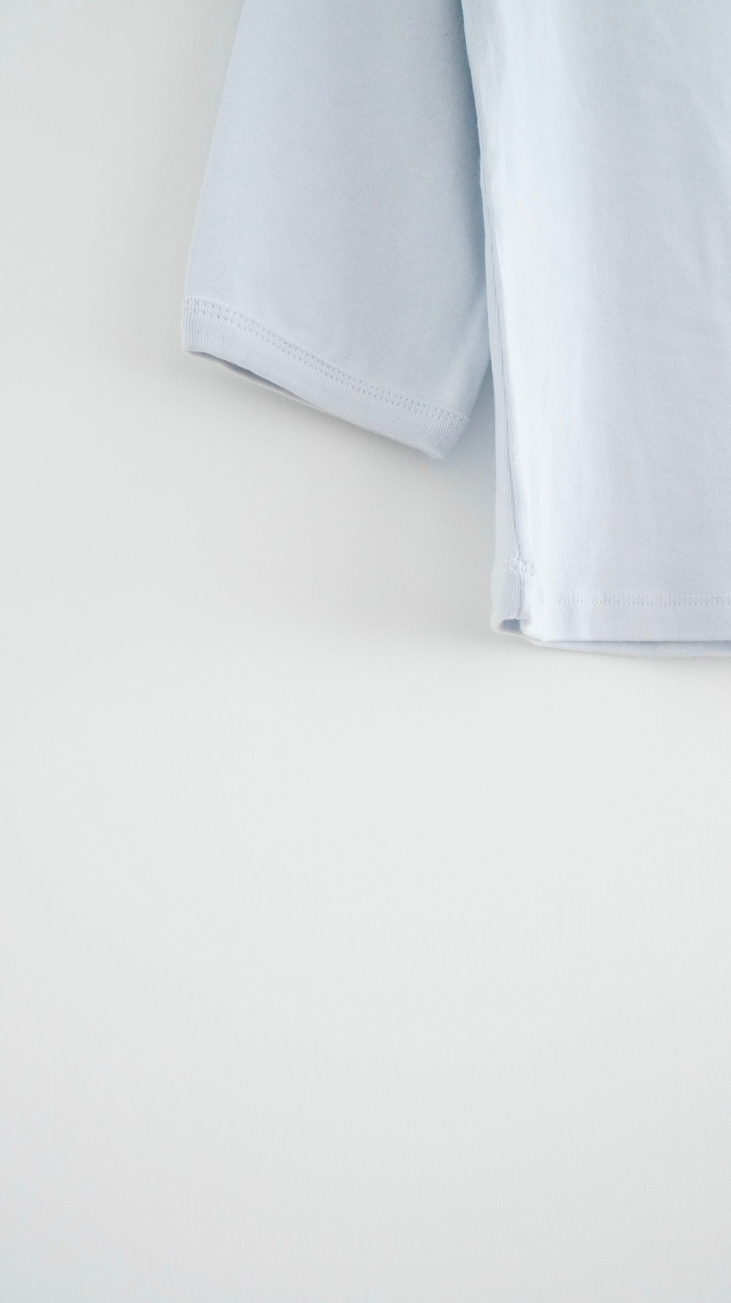 everyday mid-sleeve tee in baby-blue