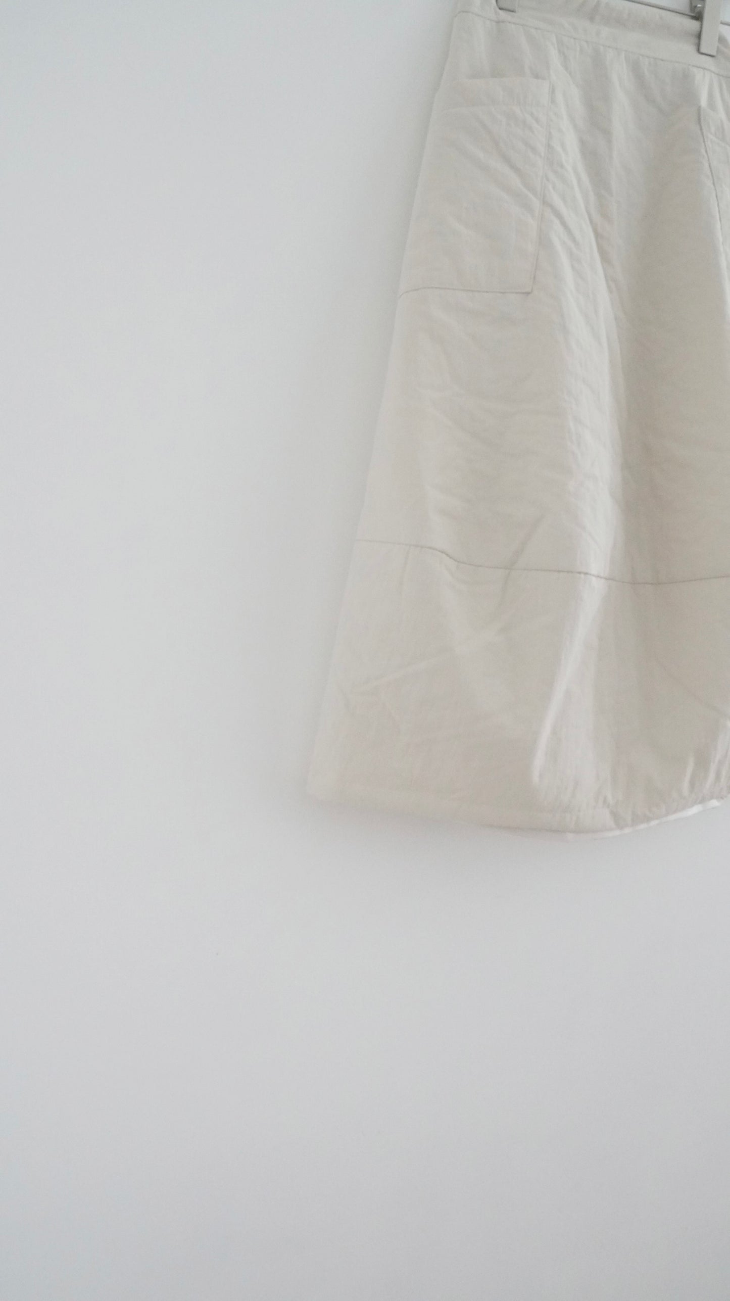 airy cocoon skirt in ivory (pre-order)