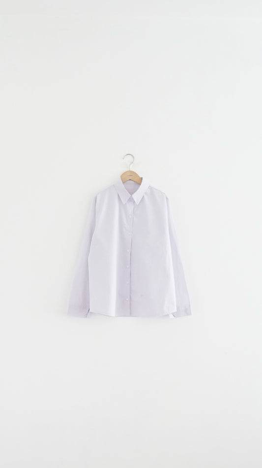 pastel classic shirt in lavender (pre-order)