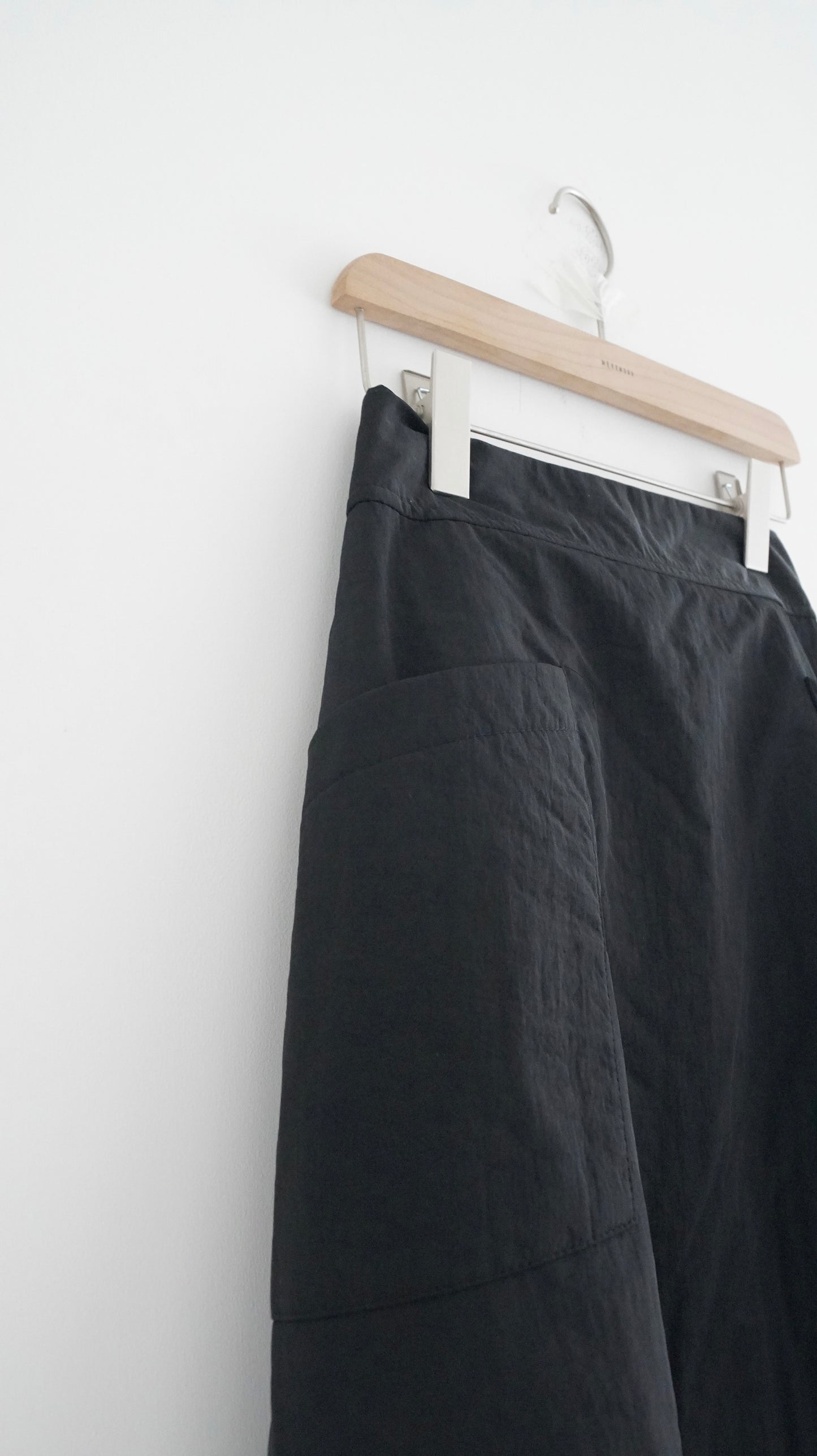 airy cocoon skirt in black (pre-order)