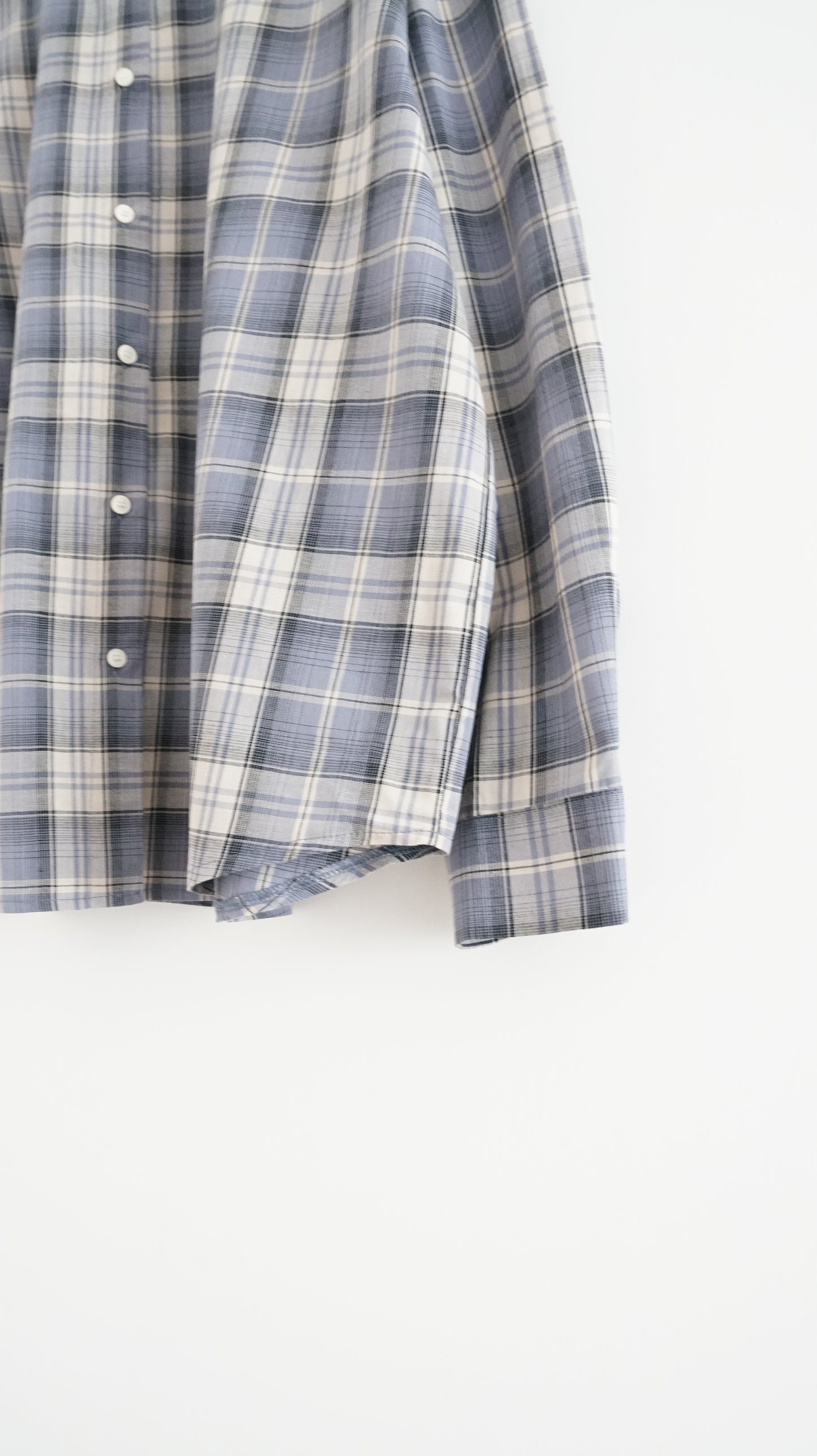 refined check shirt in light glaucous (pre-order)