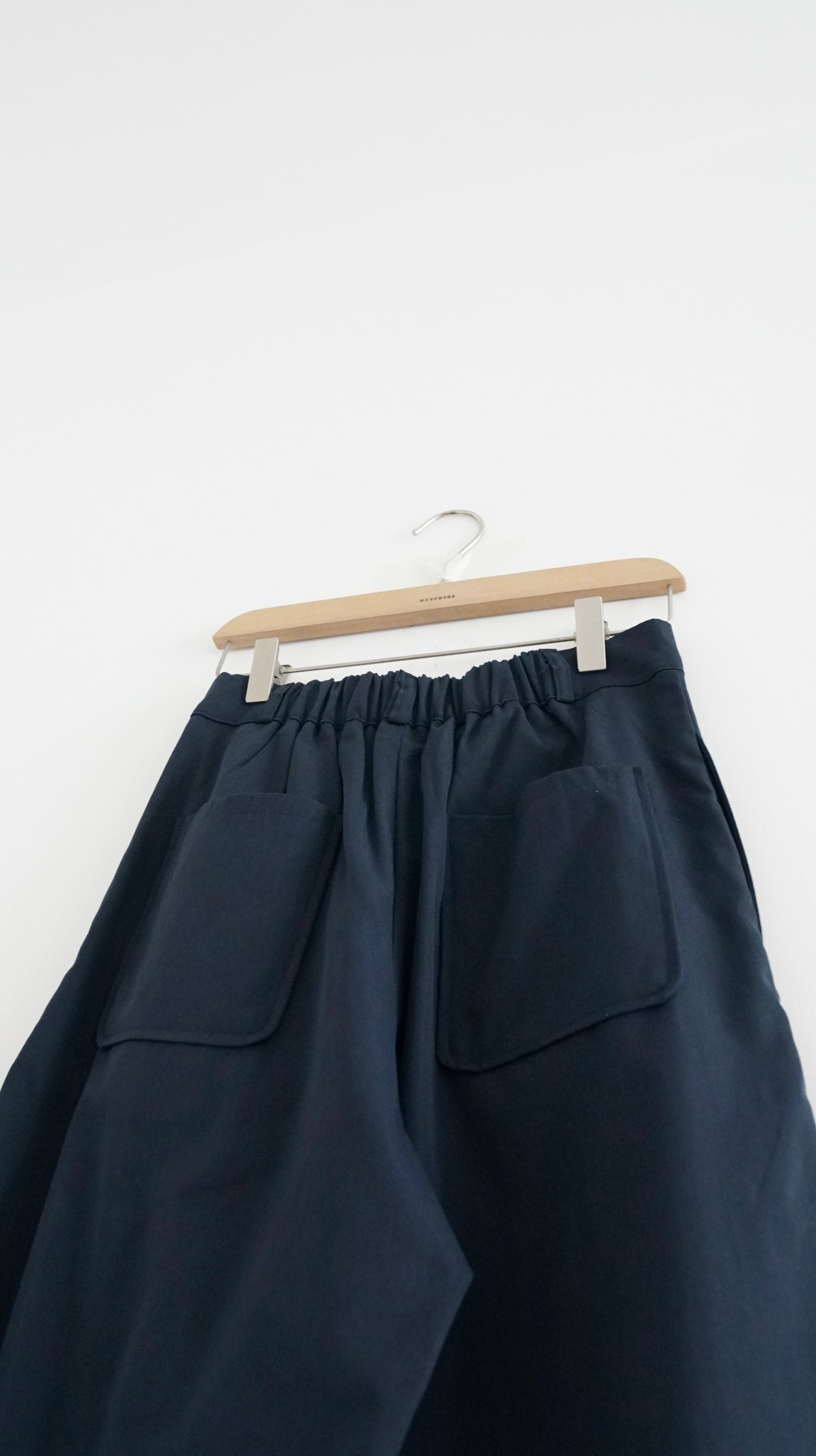lily pleated tailor pants in navy