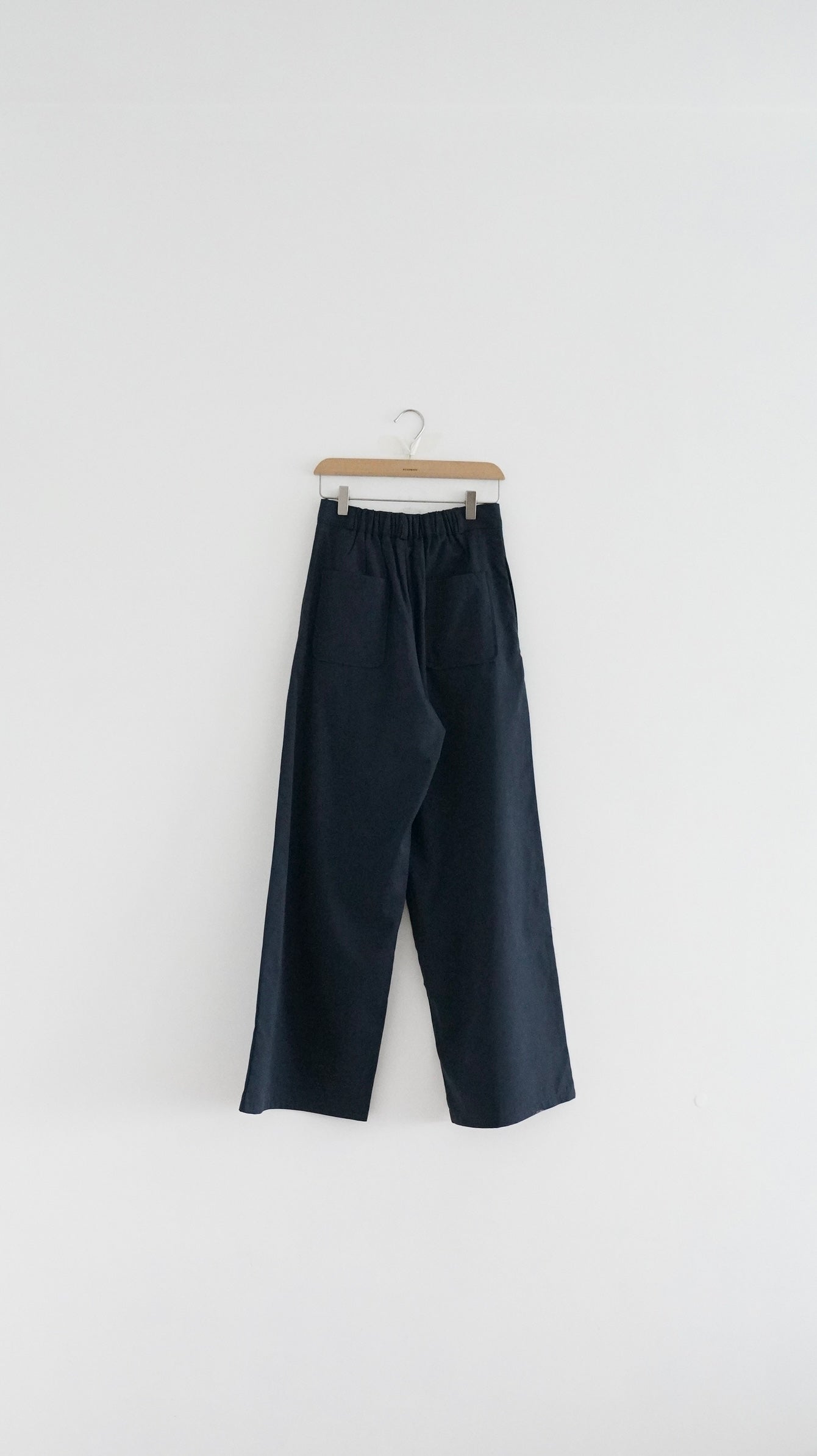 lily pleated tailor pants in navy