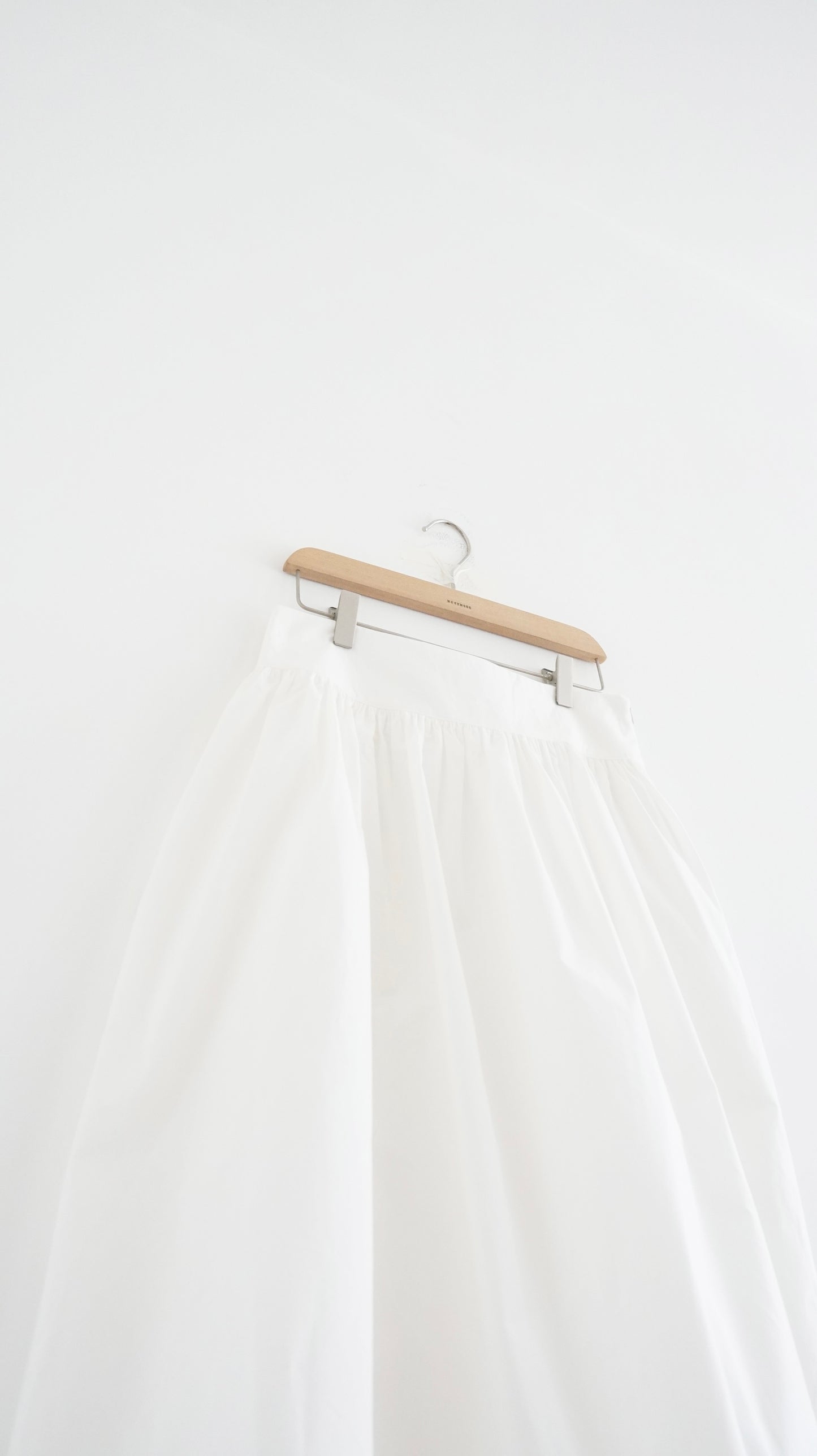 pure form skirt in white (pre-order)