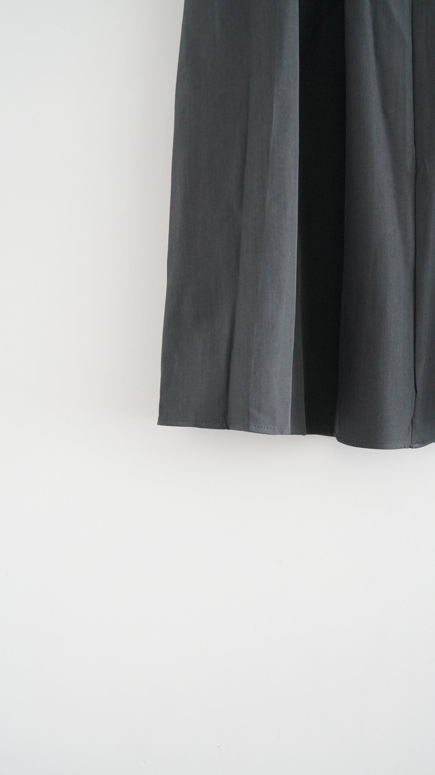 structured skirt-pants in charcoal (pre-order)