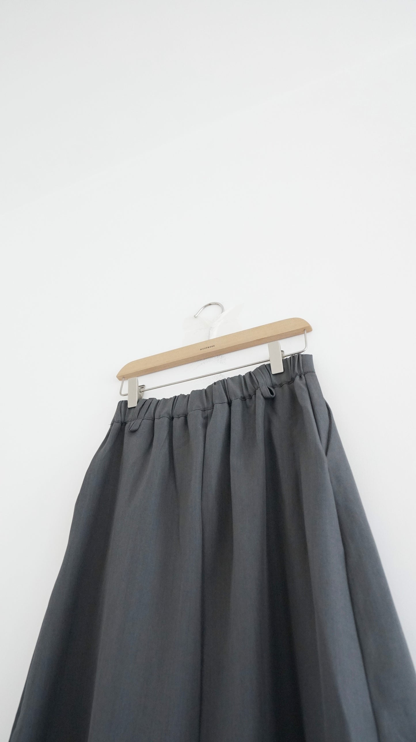 structured skirt-pants in charcoal (pre-order)