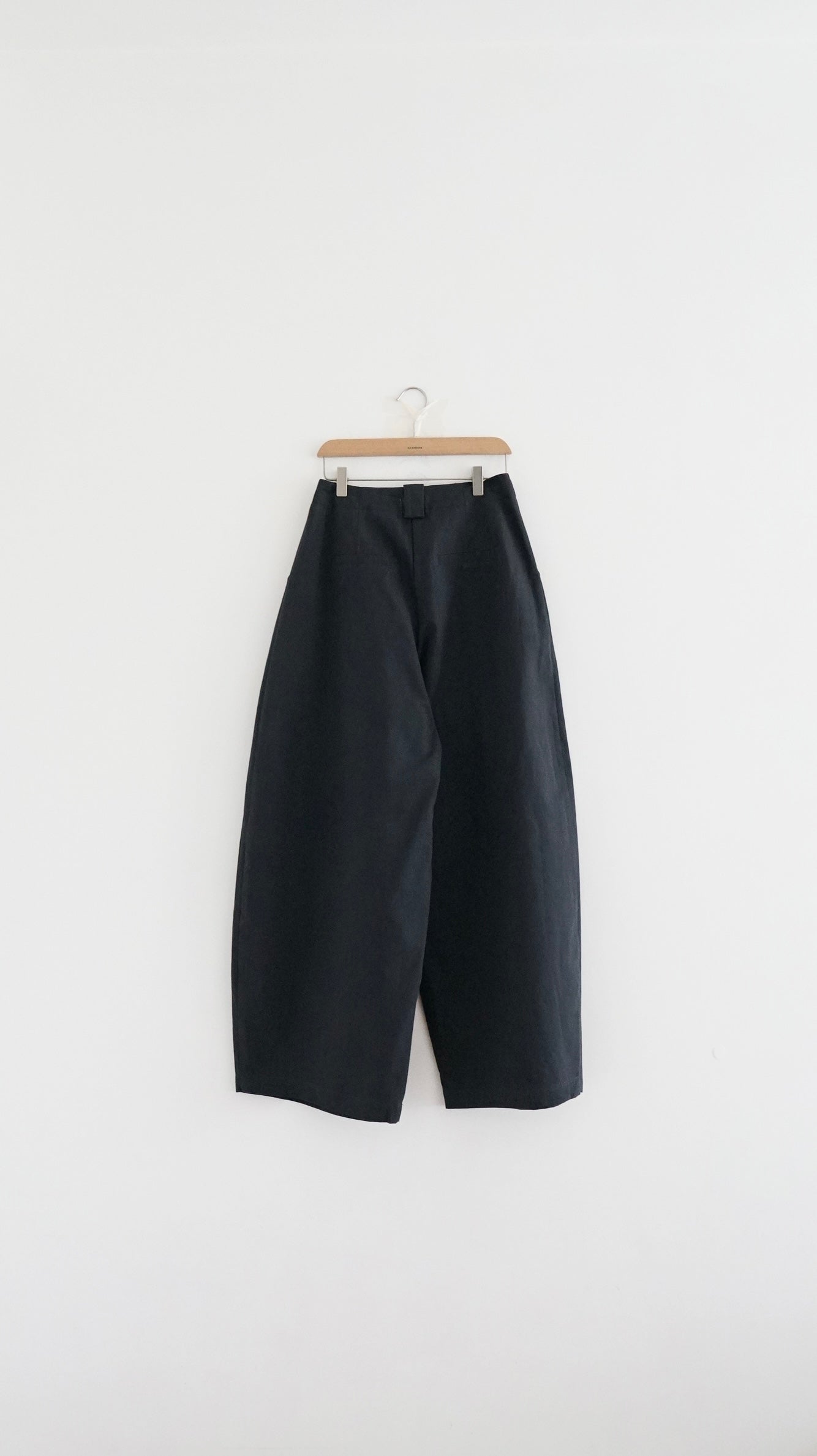 cocoon pleat trousers in charcoal (pre-order)