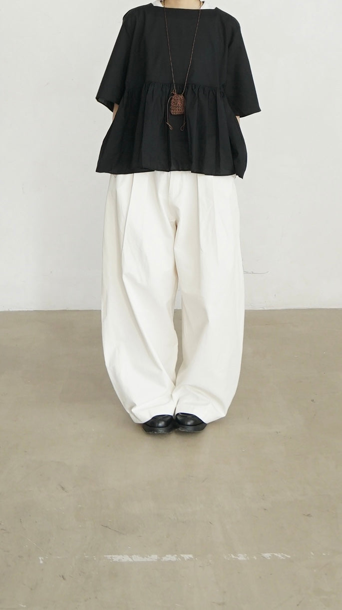 square grace blouse in black (pre-order)