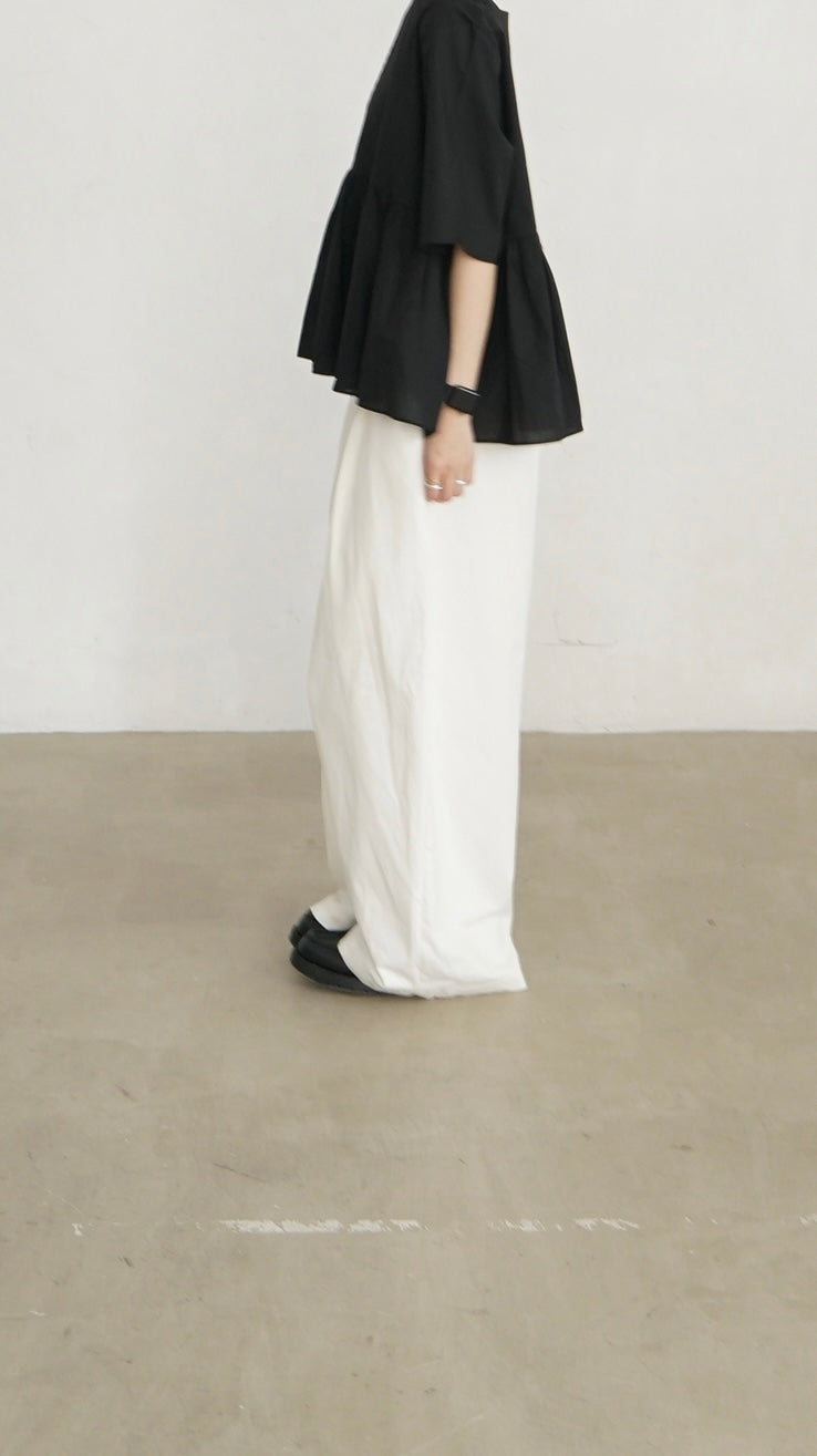 square grace blouse in black (pre-order)