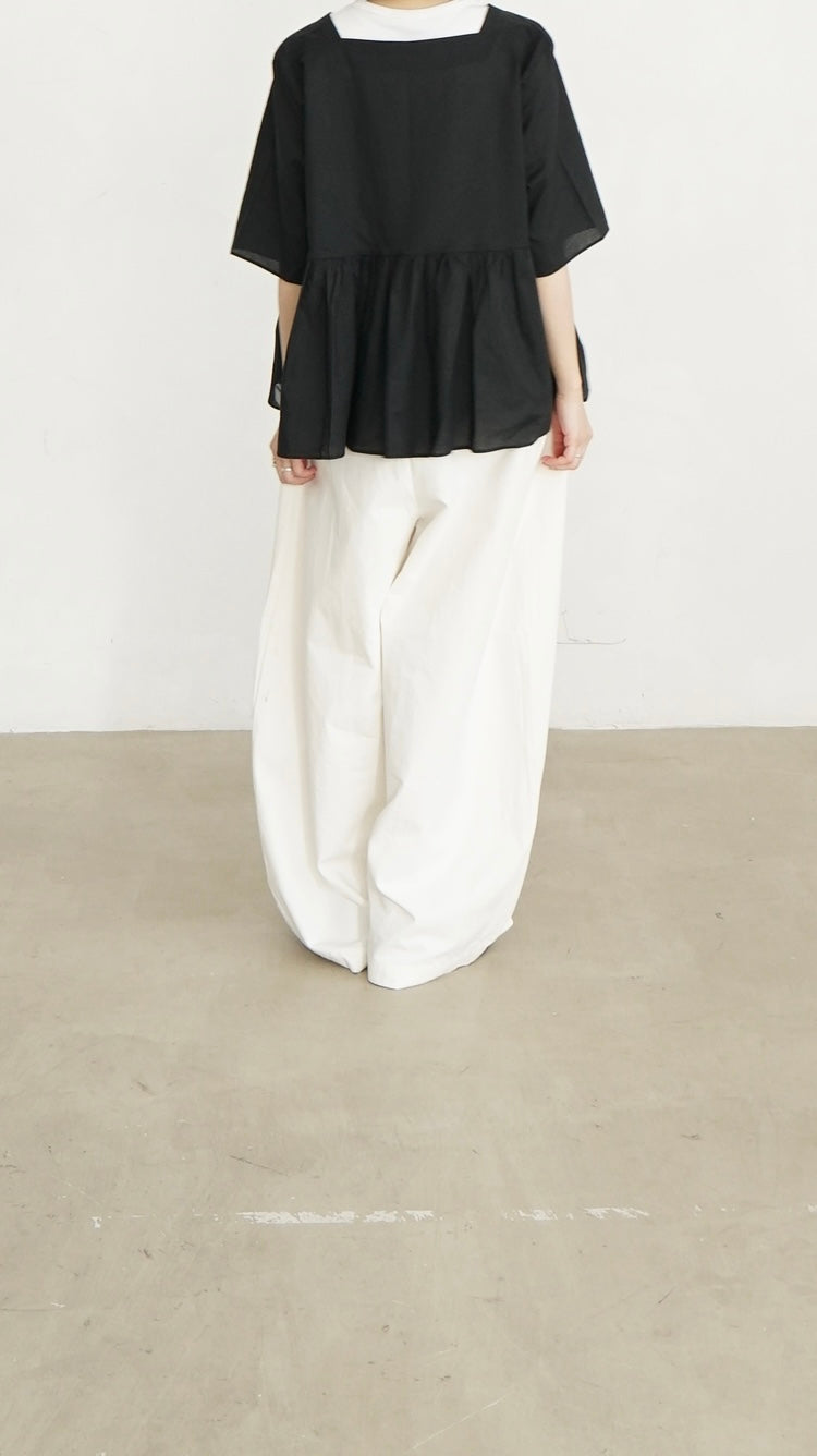 square grace blouse in black (pre-order)