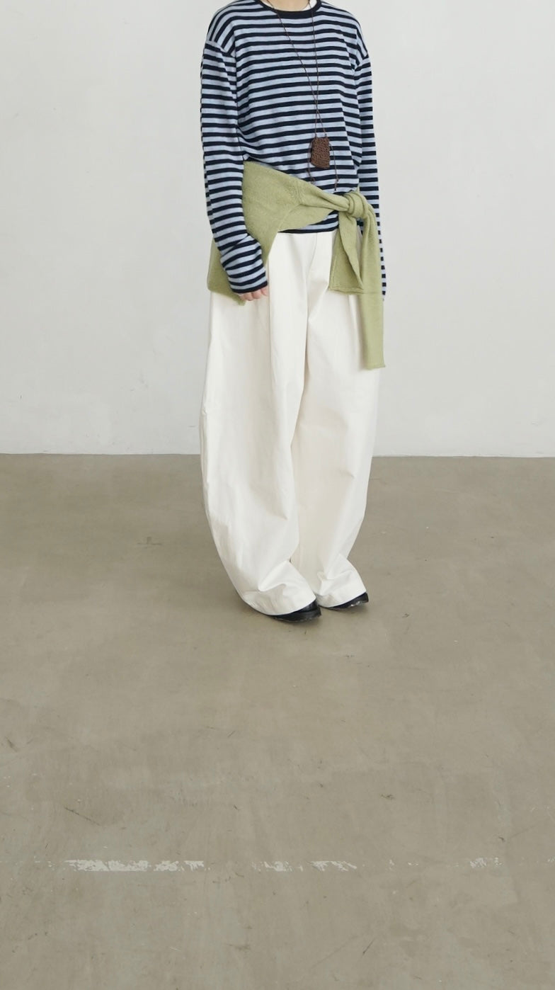 minimalist striped sweater in navy (pre-order)