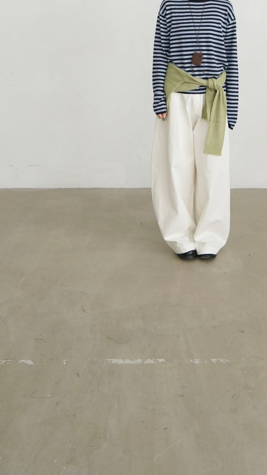 minimalist striped sweater in navy (pre-order)