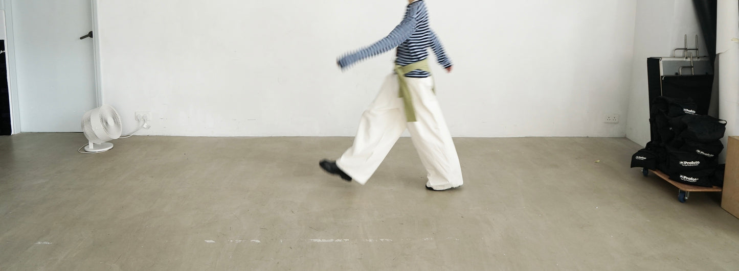 minimalist striped sweater in navy (pre-order)