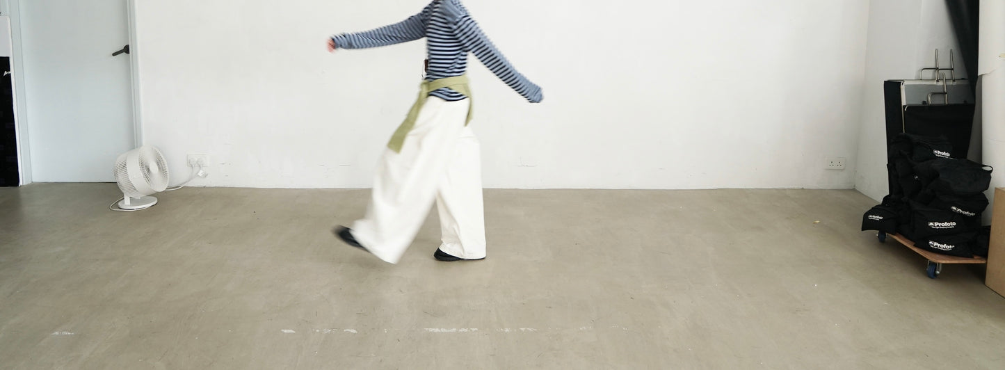 minimalist striped sweater in navy (pre-order)