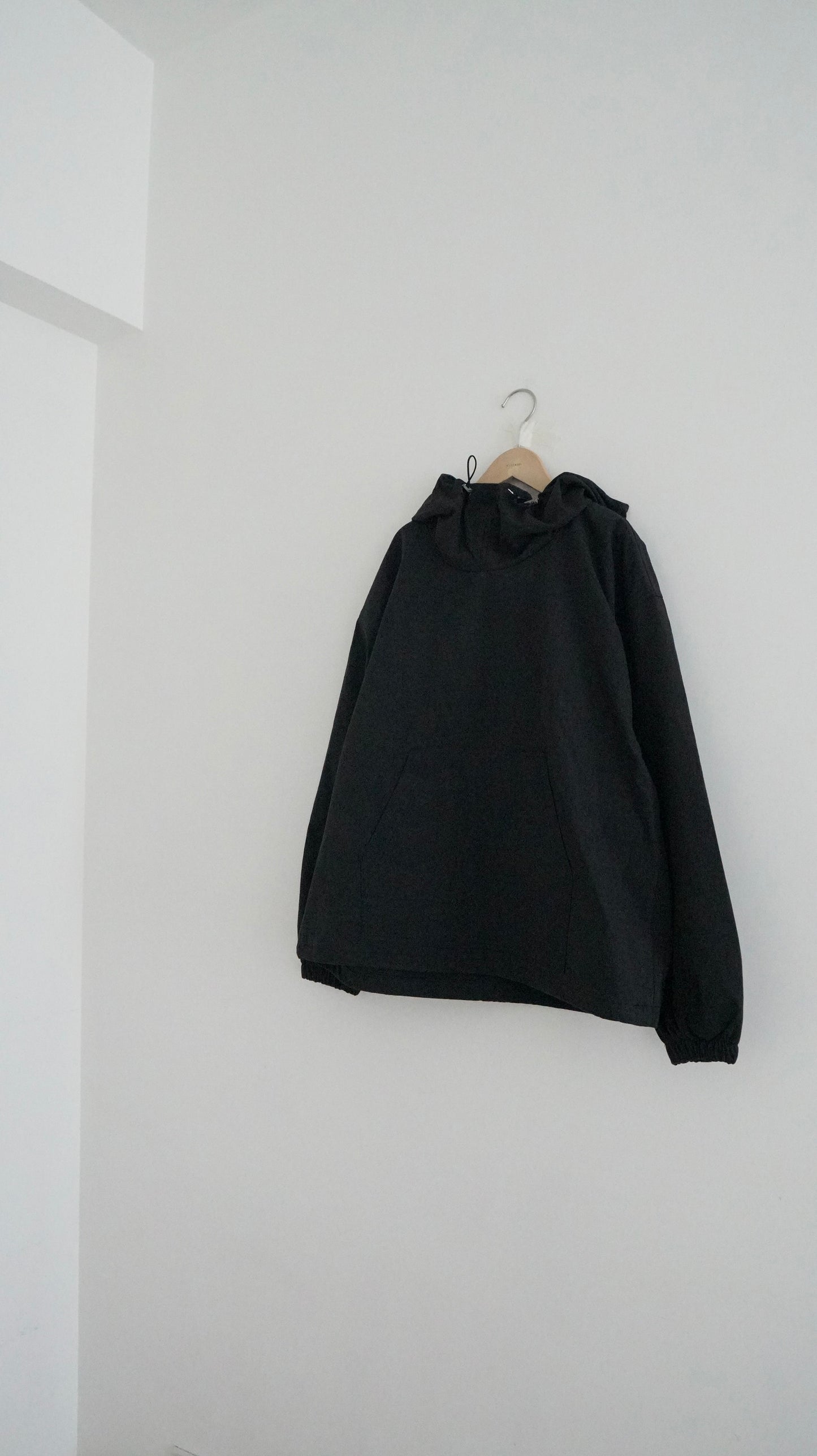 set / turtle neck hoodies shirt in black (pre-order)