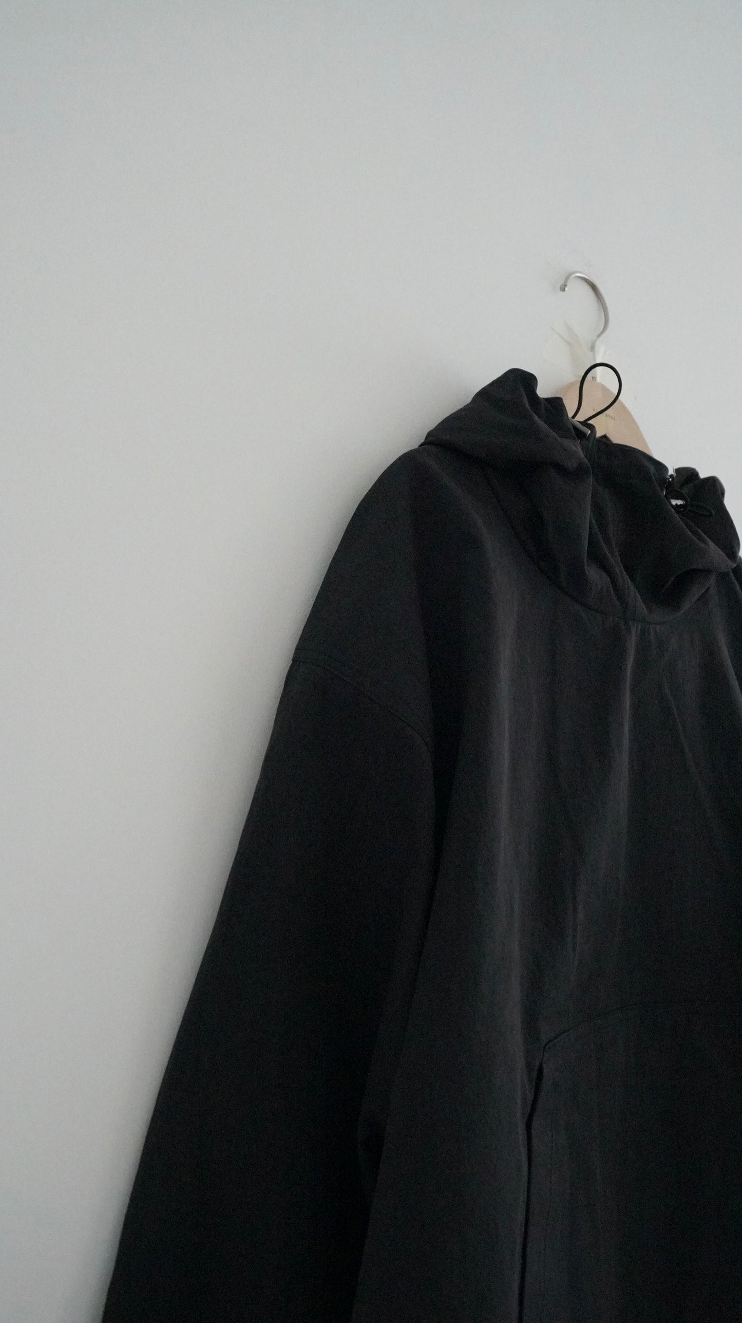 set / turtle neck hoodies shirt in black (pre-order)