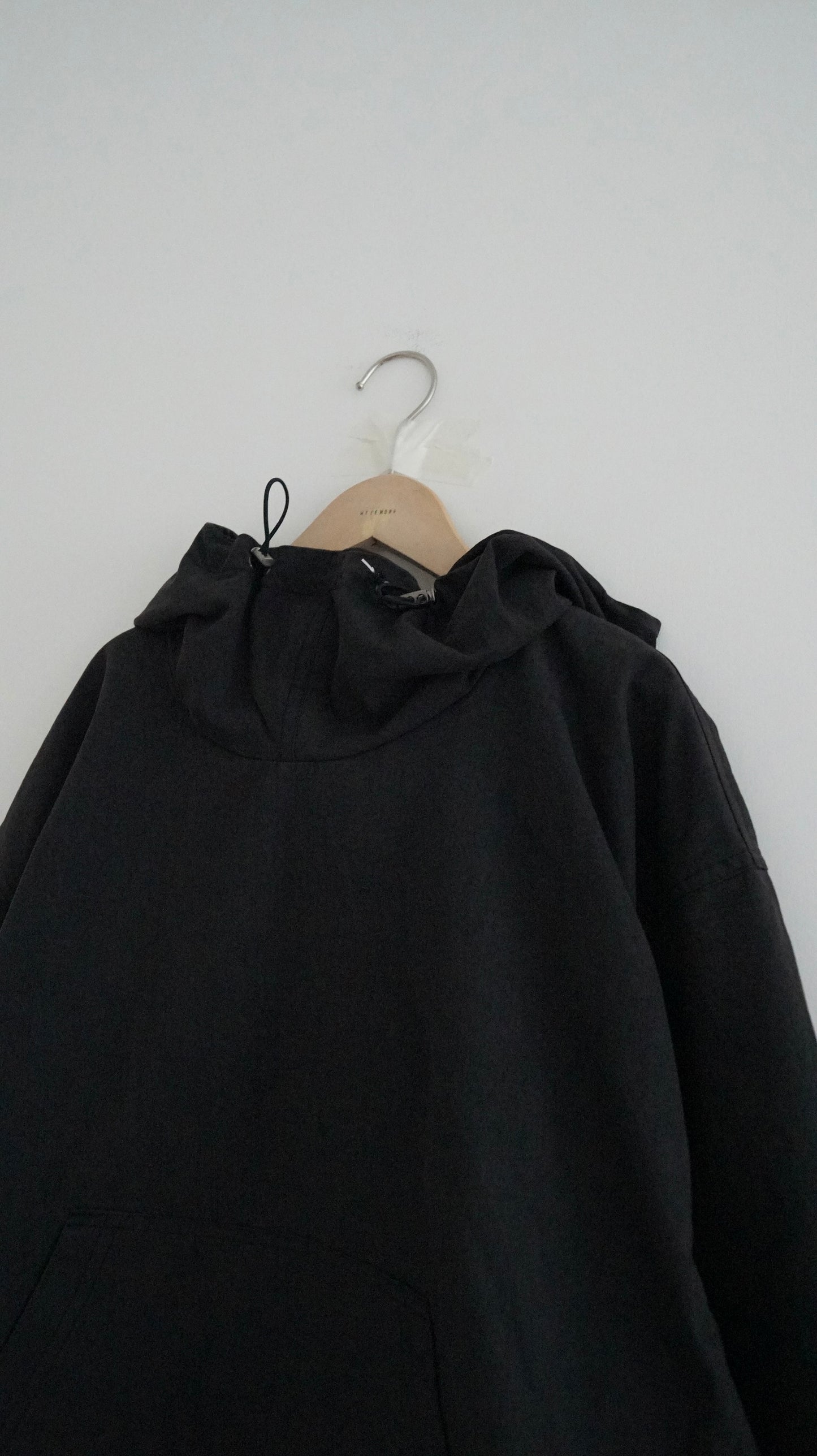 set / turtle neck hoodies shirt in black (pre-order)