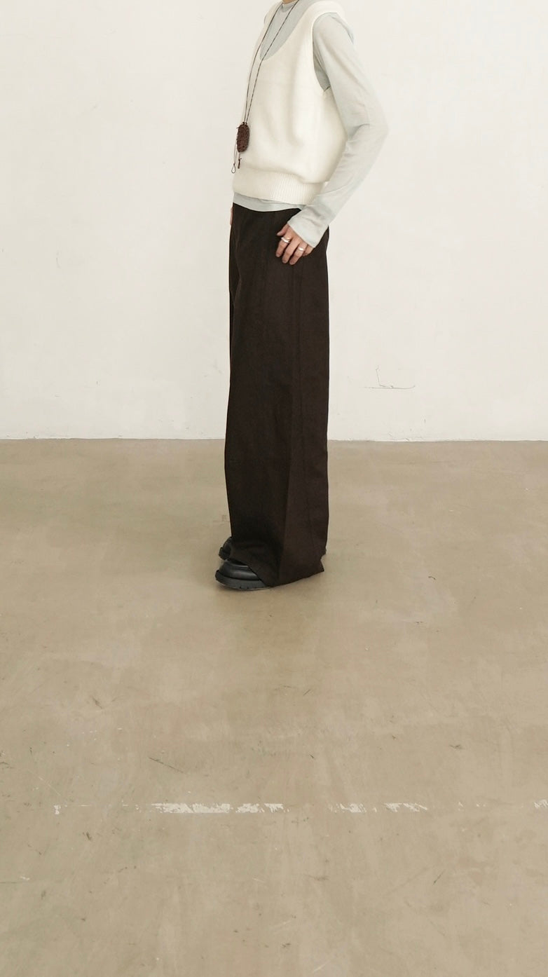 sculpted cocoon pants in brown (pre-order) （✨FPS PAYMENT)