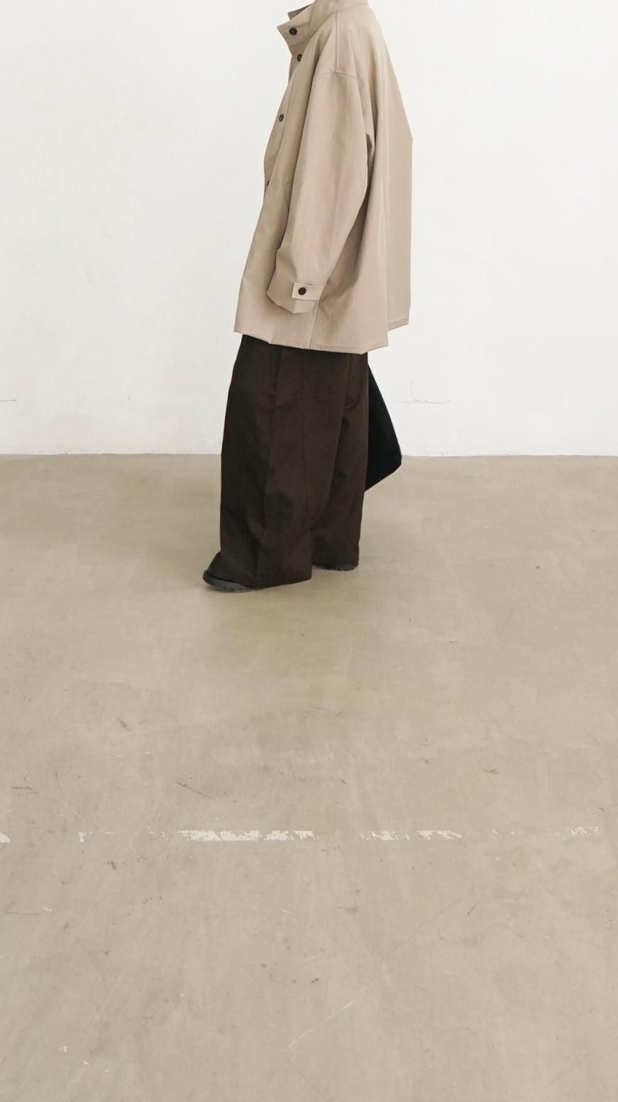 sculpted cocoon pants in brown (pre-order) （✨FPS PAYMENT)