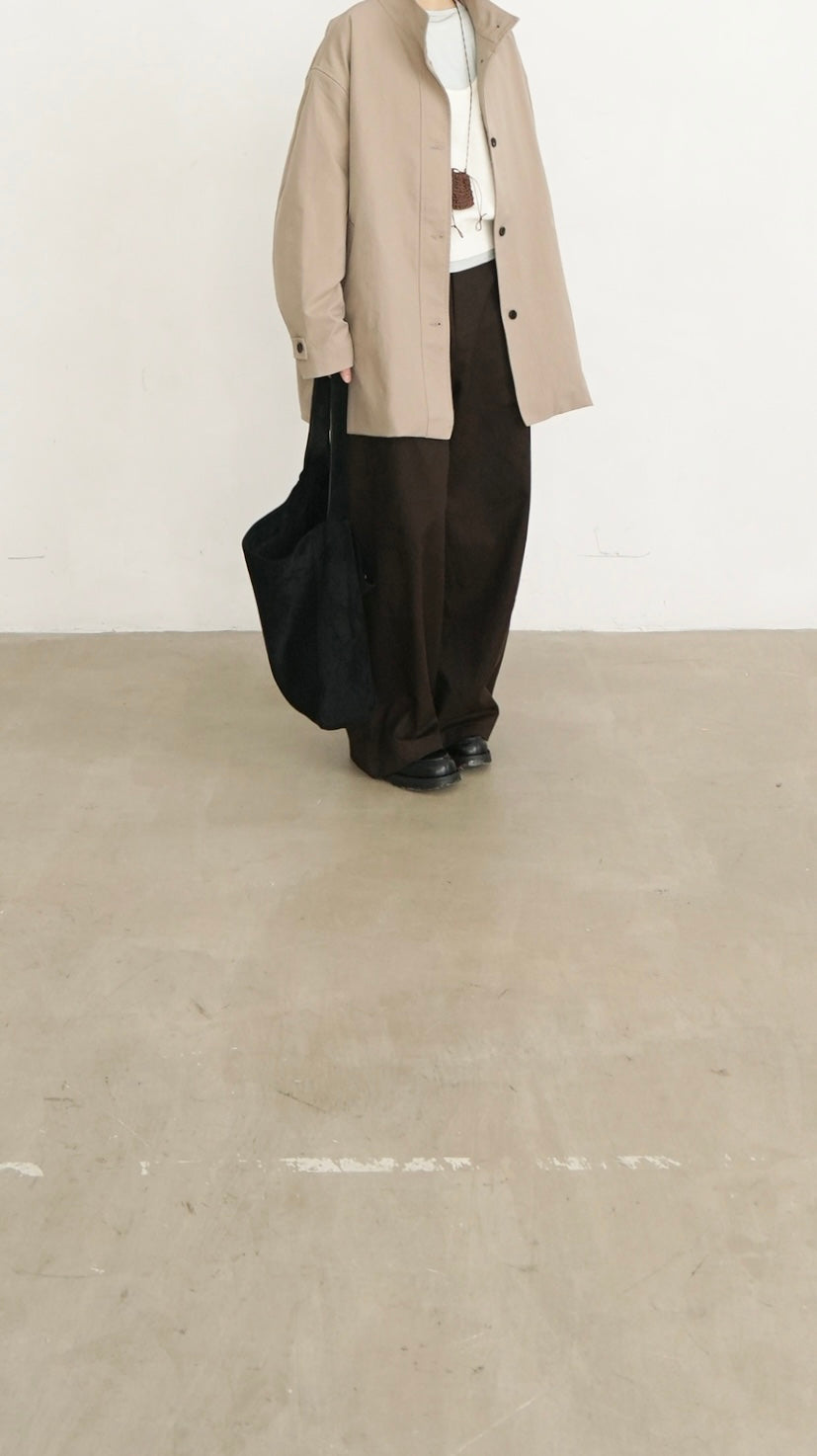 sculpted cocoon pants in brown (pre-order) （✨FPS PAYMENT)