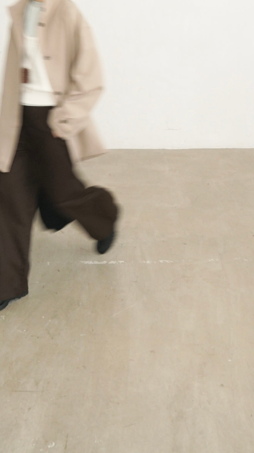 sculpted cocoon pants in brown (pre-order) （✨FPS PAYMENT)