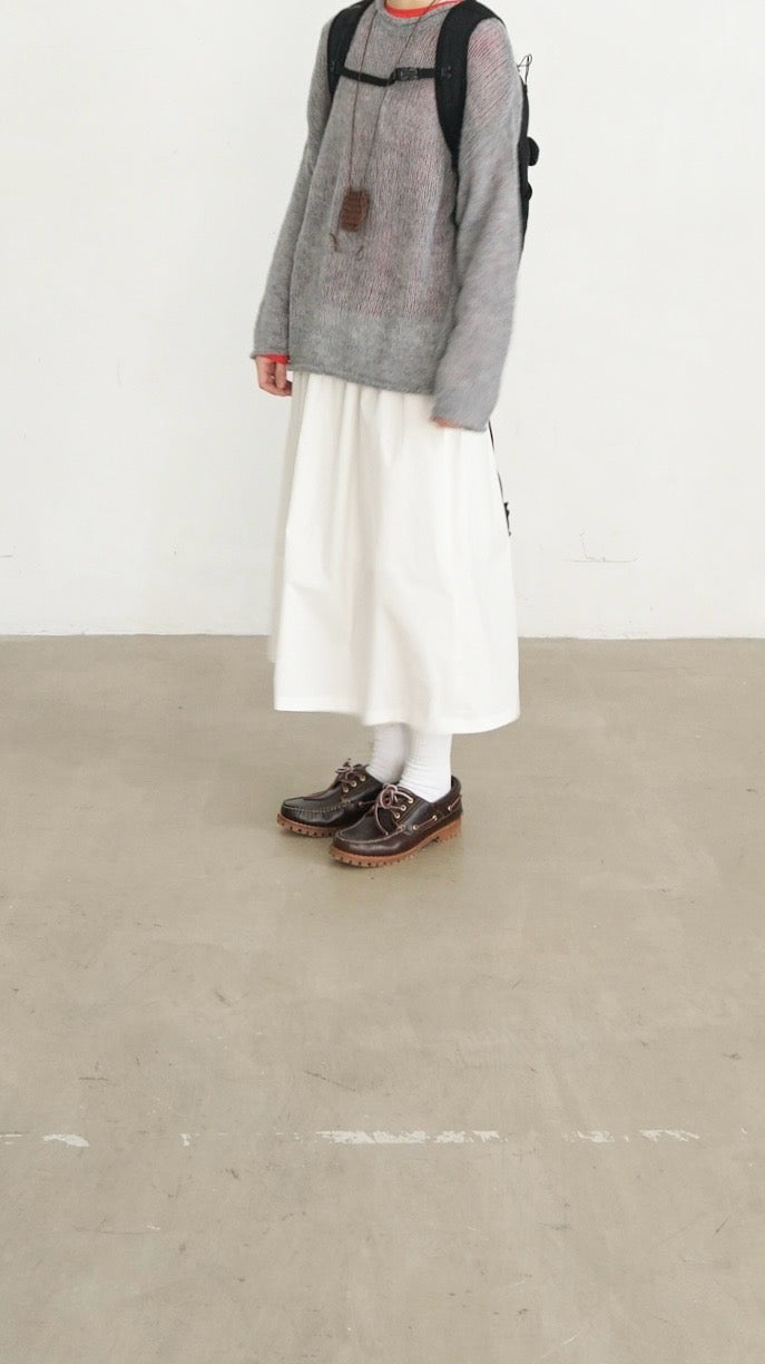 pure form skirt in white (pre-order)