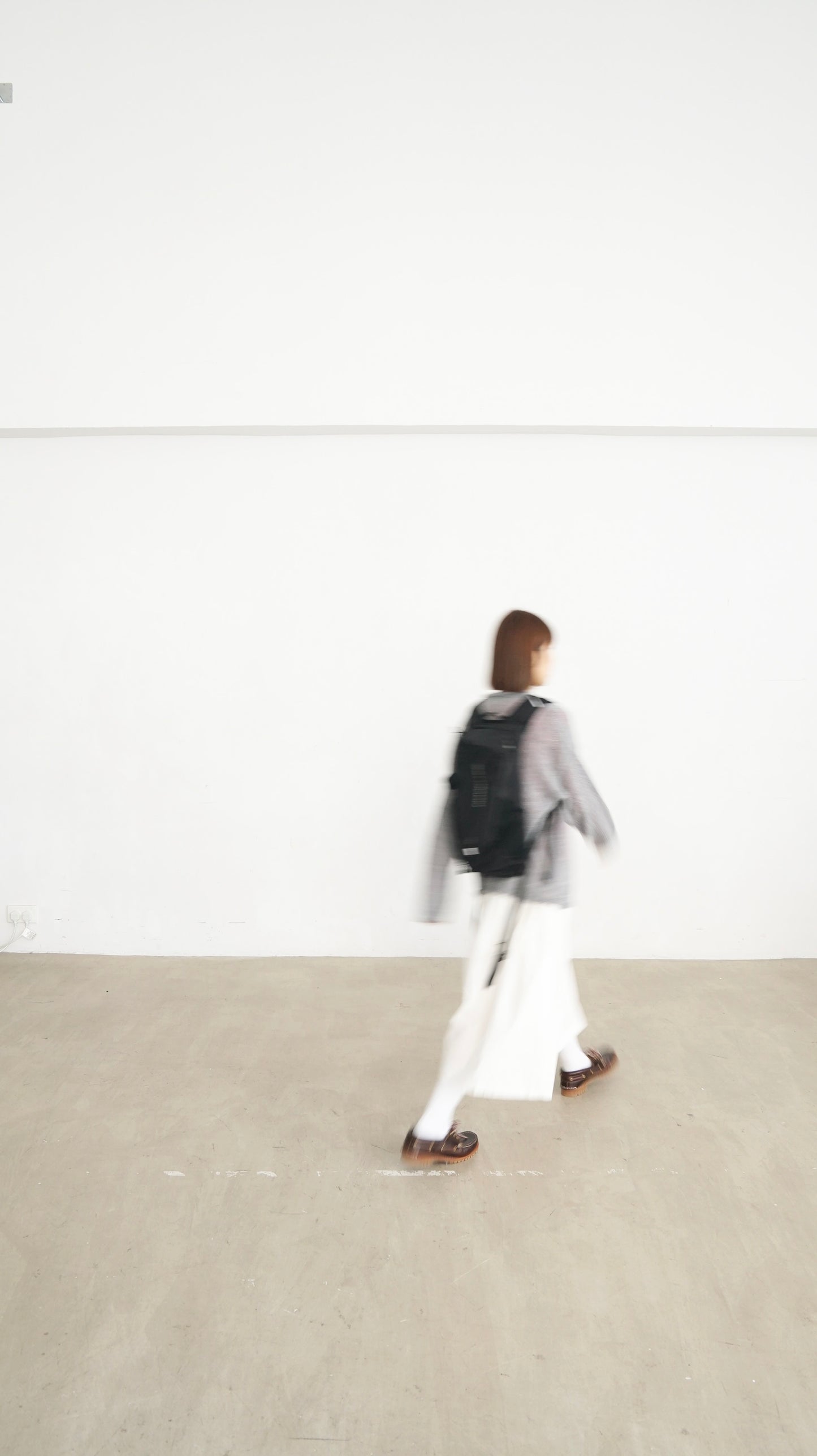 sheer edge knitwear in grey (pre-order)