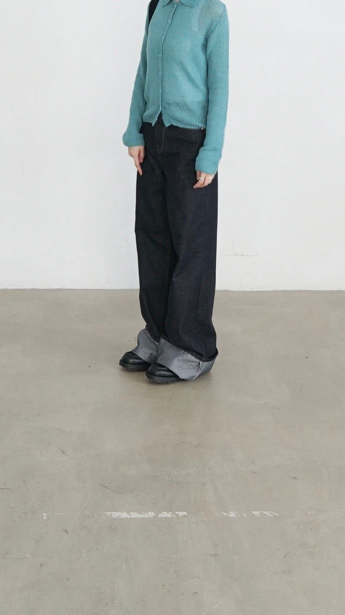 airy mohair shirt in calamine blue (pre-order)