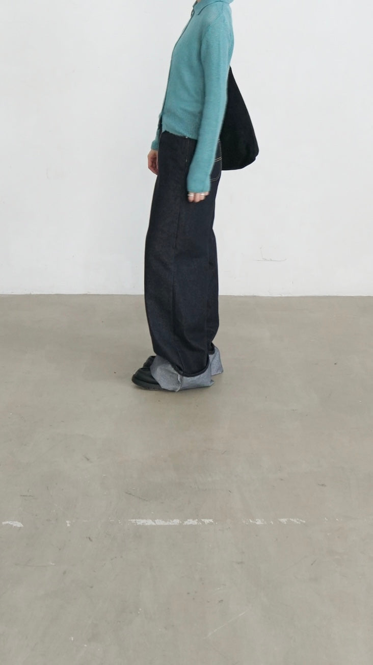 airy mohair shirt in calamine blue (pre-order)