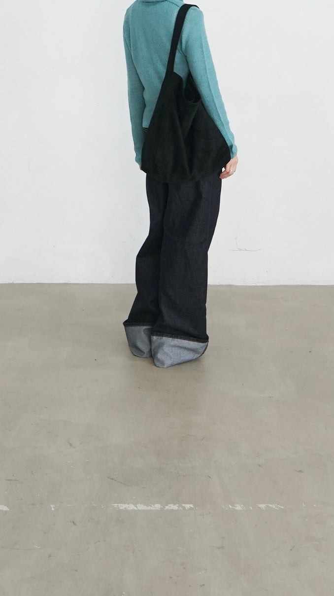 non-fade straight denim pants (pre-order)