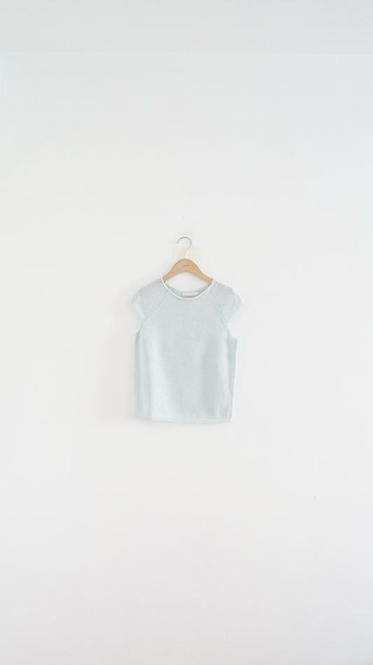 cap knit tank in nile blue (pre-order)