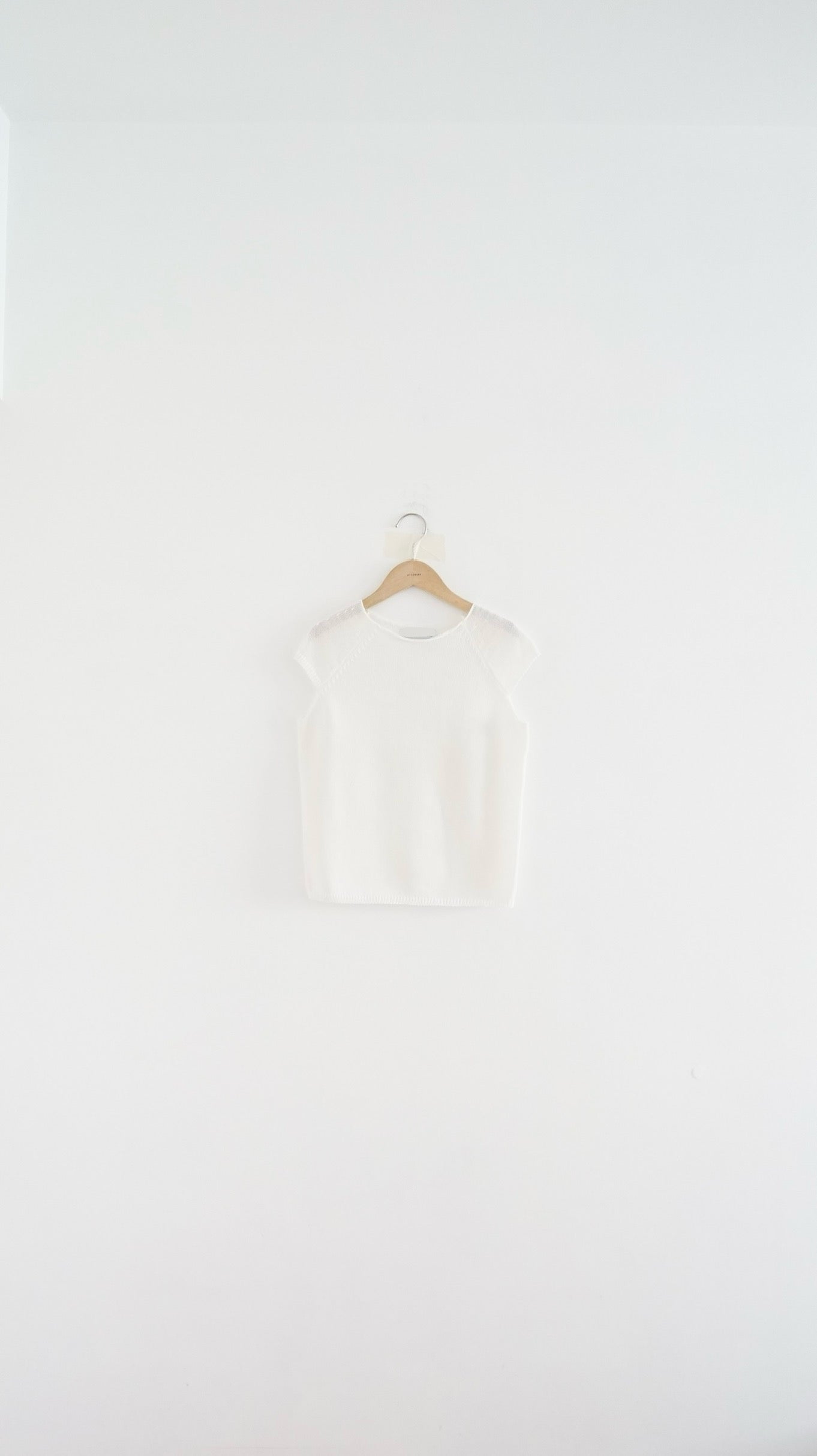 cap knit tank in white (pre-order)