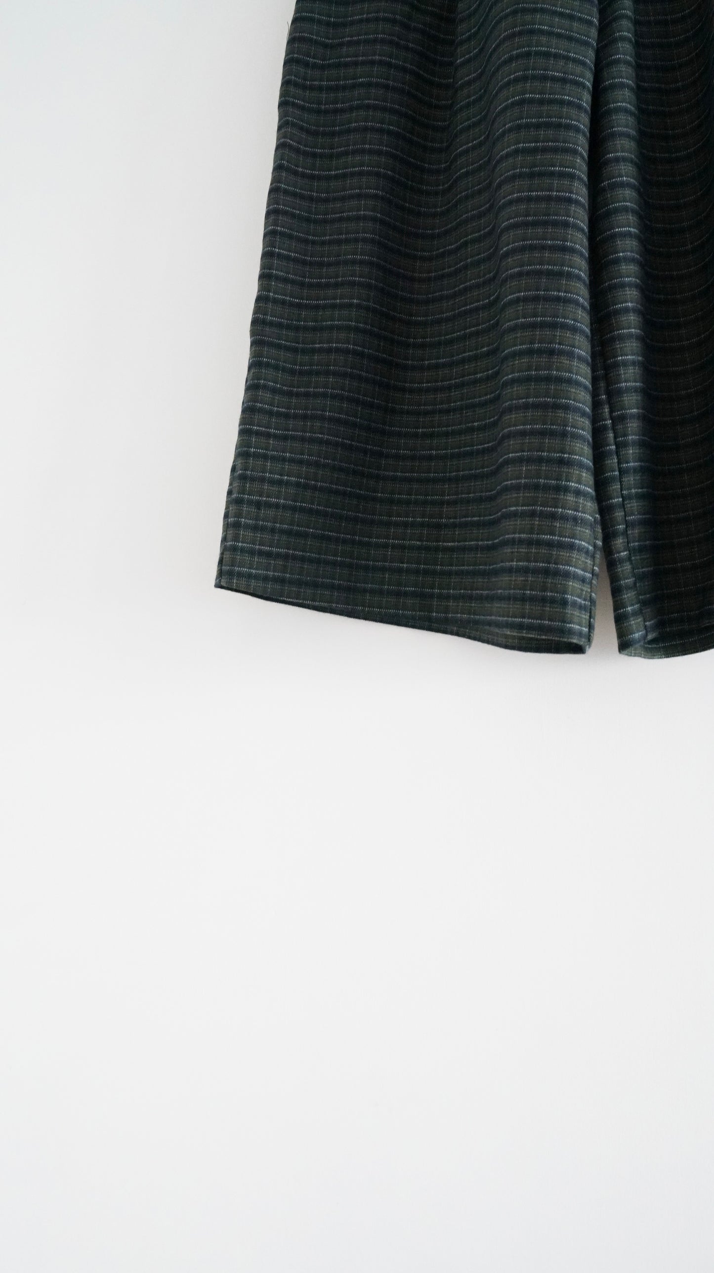 rhea retro check midi pants in lincoln green (pre-order)