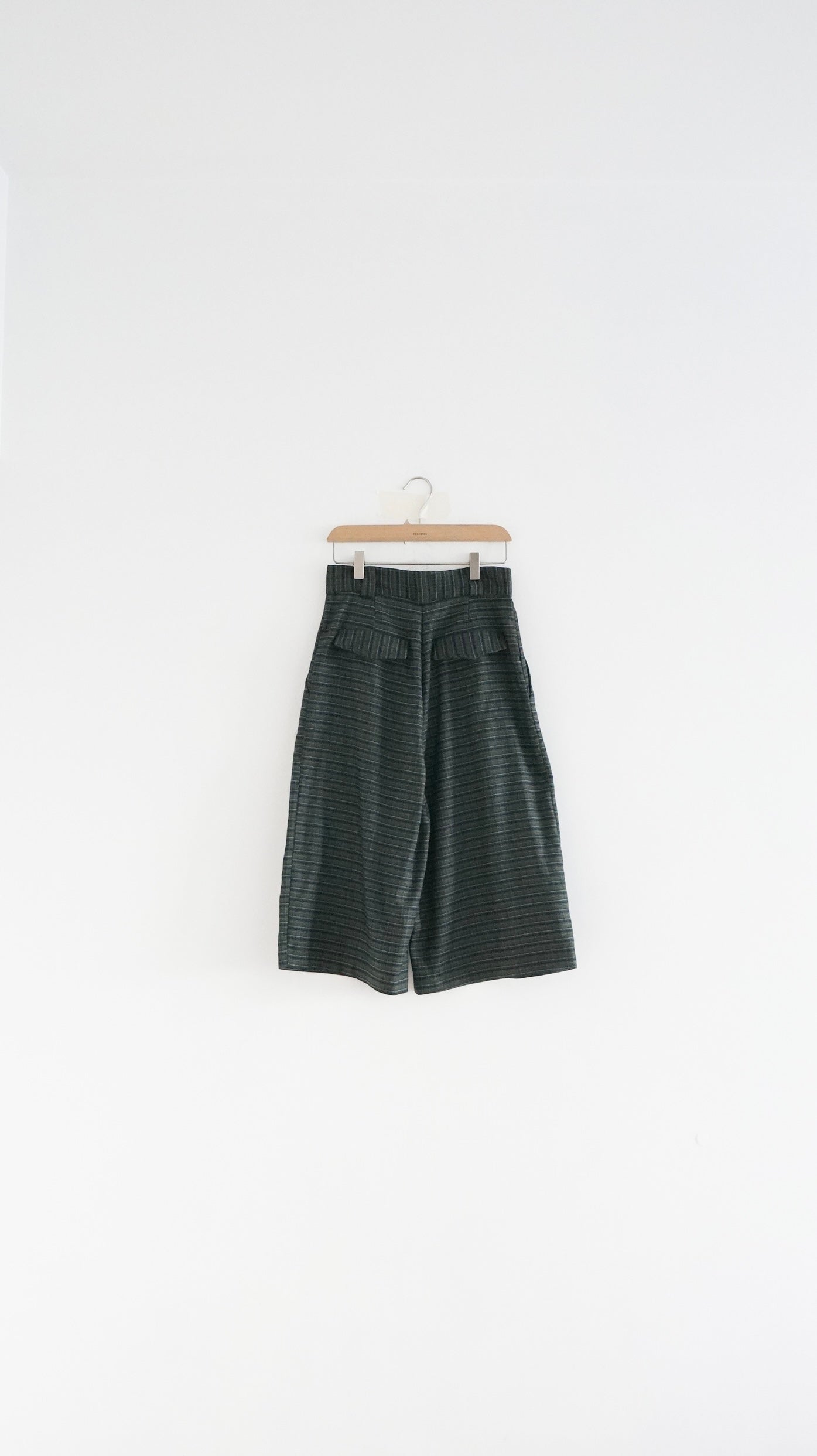 rhea retro check midi pants in lincoln green (pre-order)