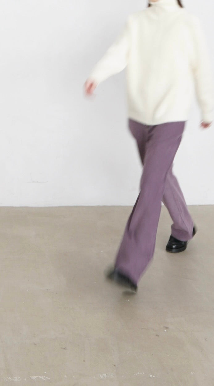 tess fine corduroy trousers in pink lavender