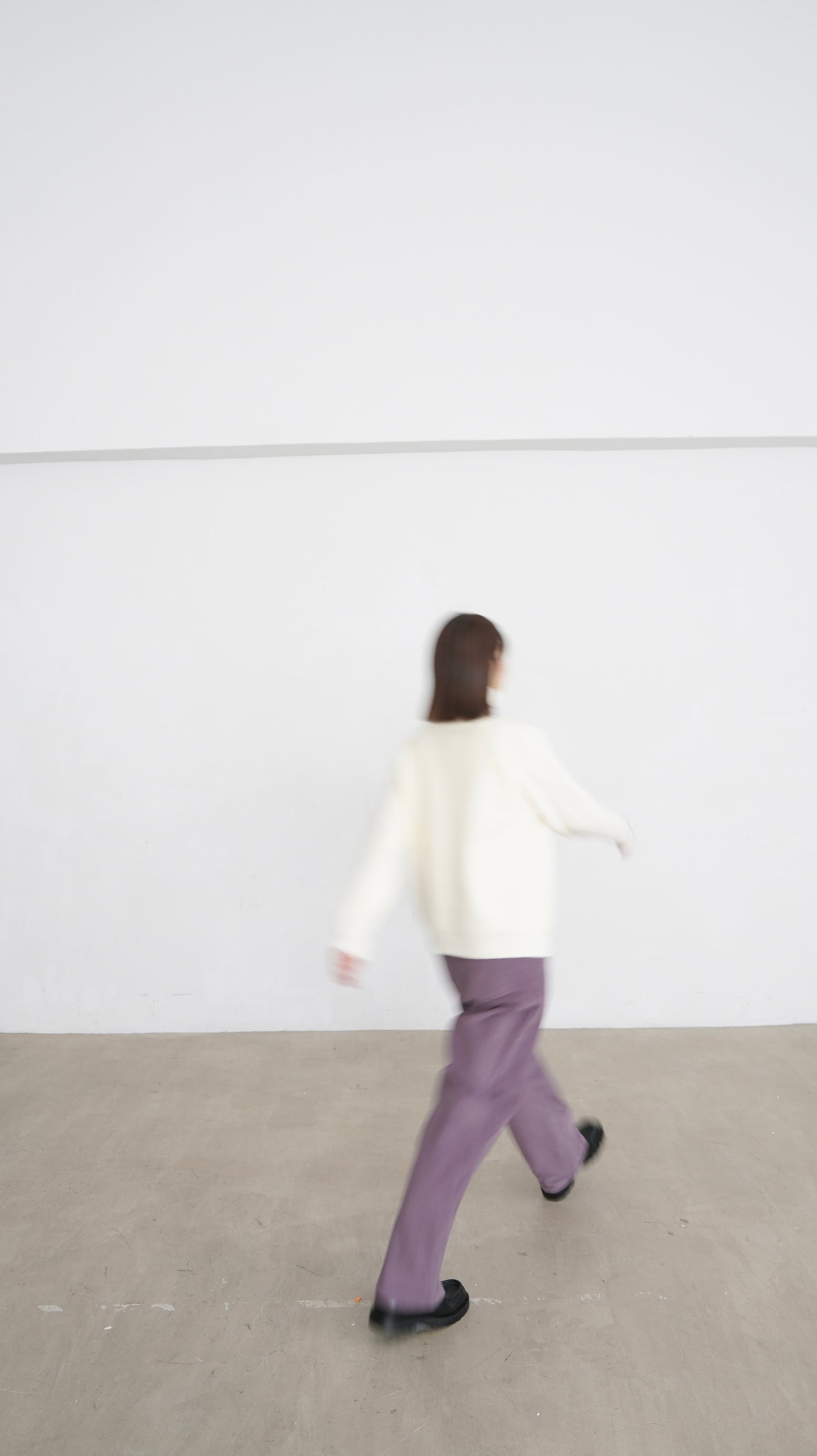 tess fine corduroy trousers in pink lavender