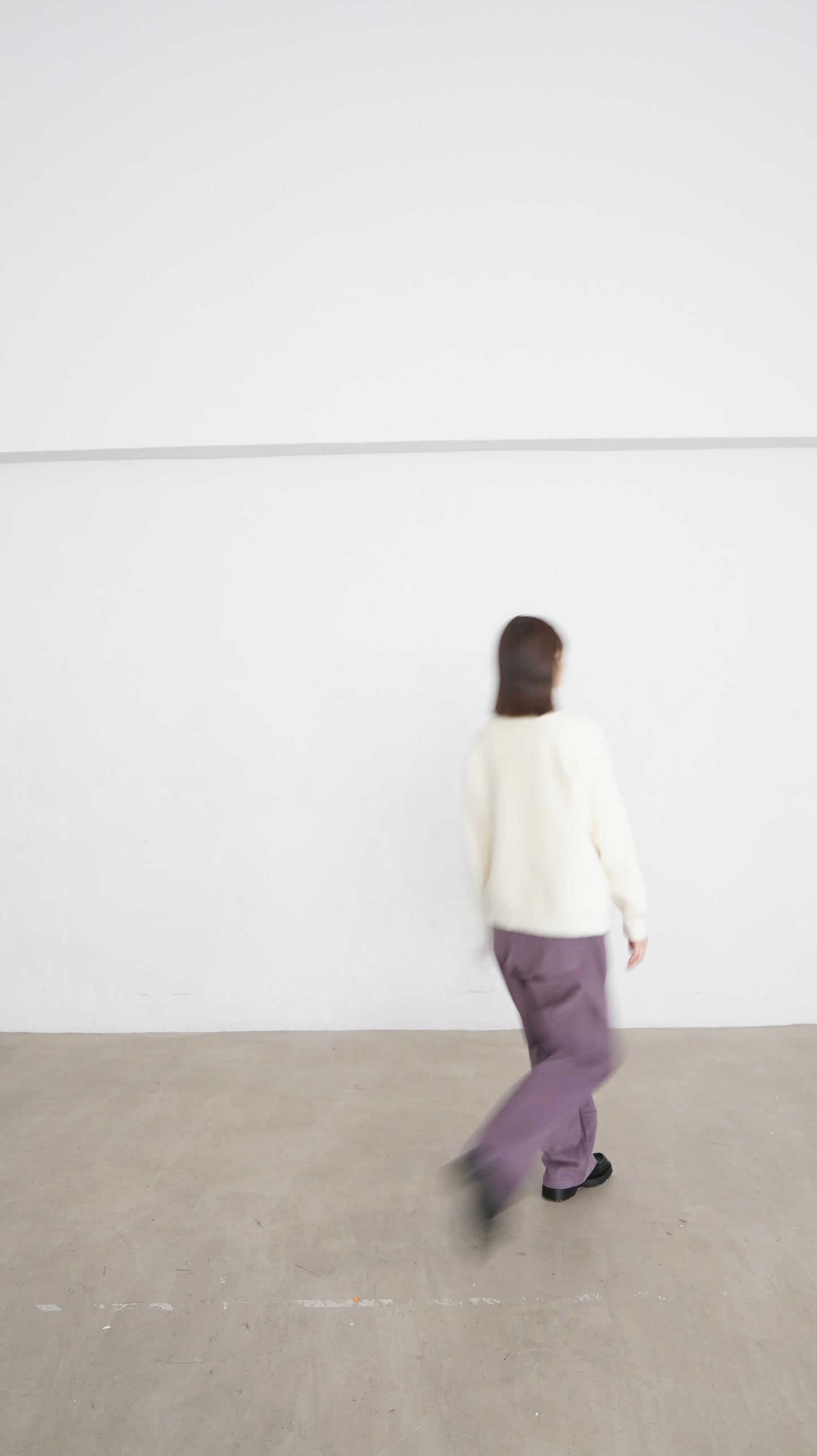tess fine corduroy trousers in pink lavender