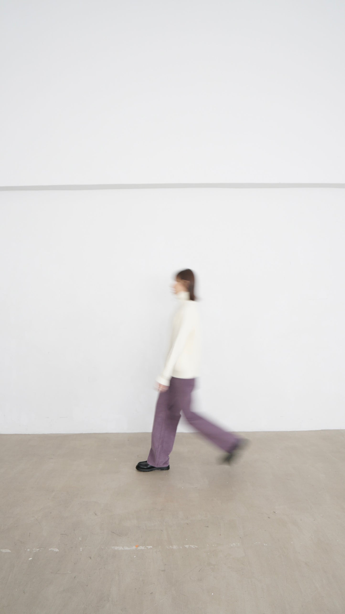 tess fine corduroy trousers in pink lavender