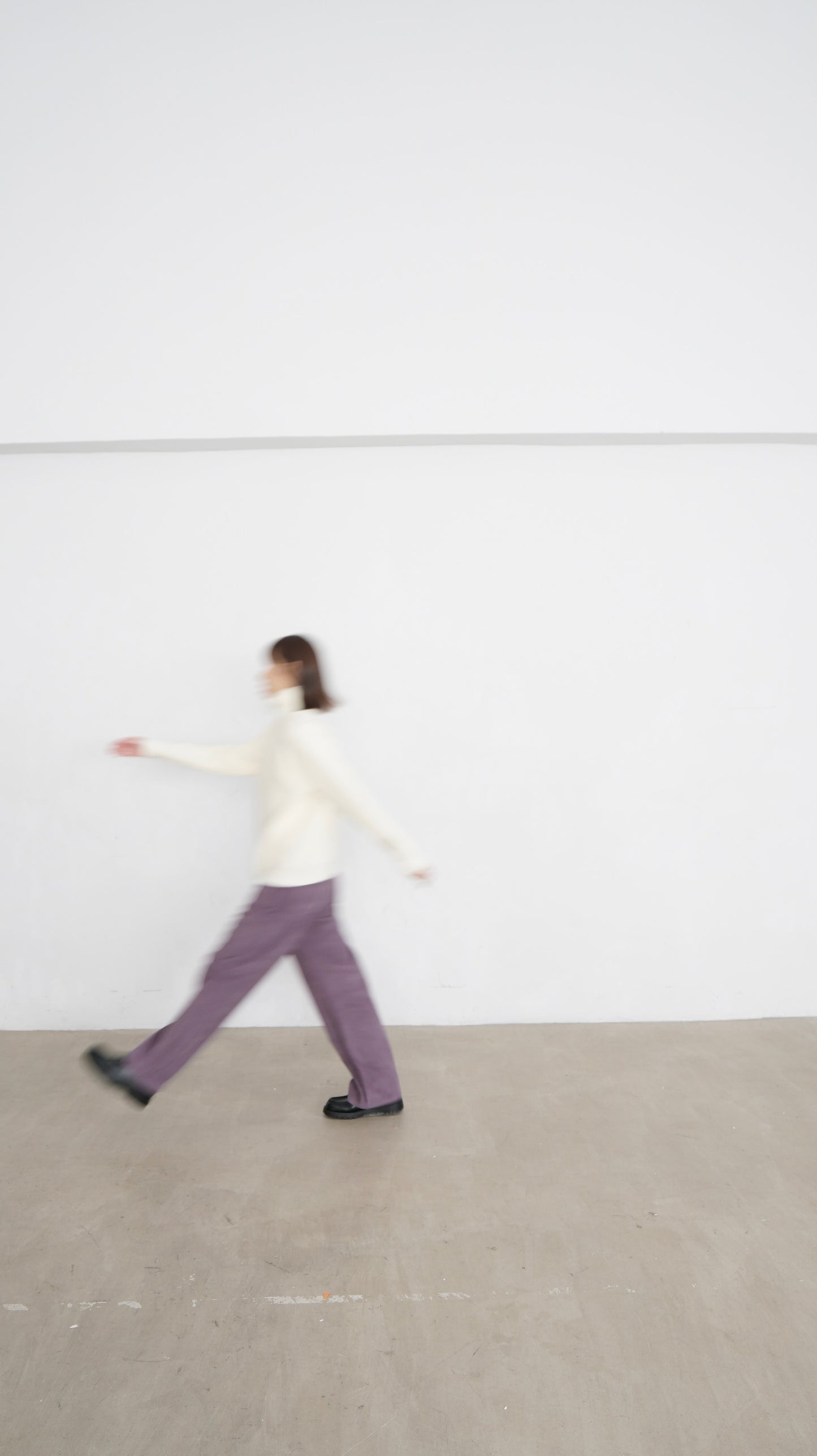 tess fine corduroy trousers in pink lavender