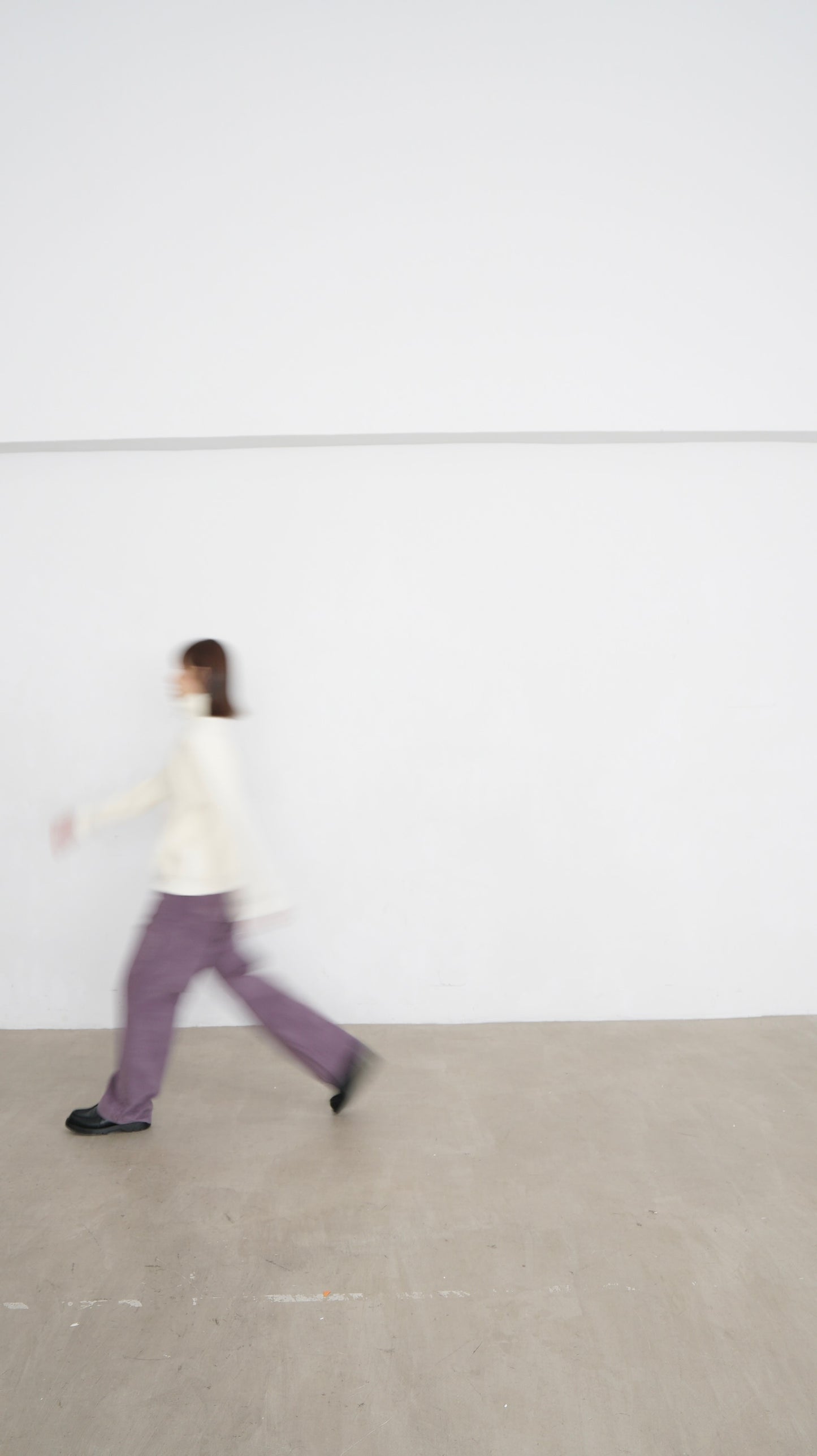 tess fine corduroy trousers in pink lavender