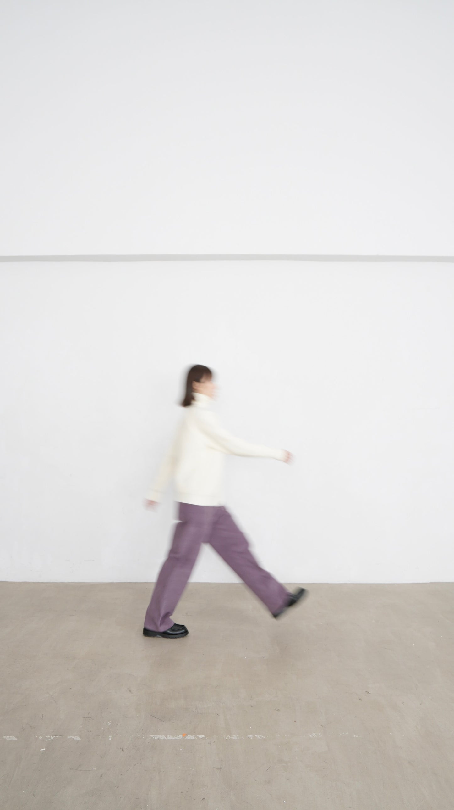 tess fine corduroy trousers in pink lavender